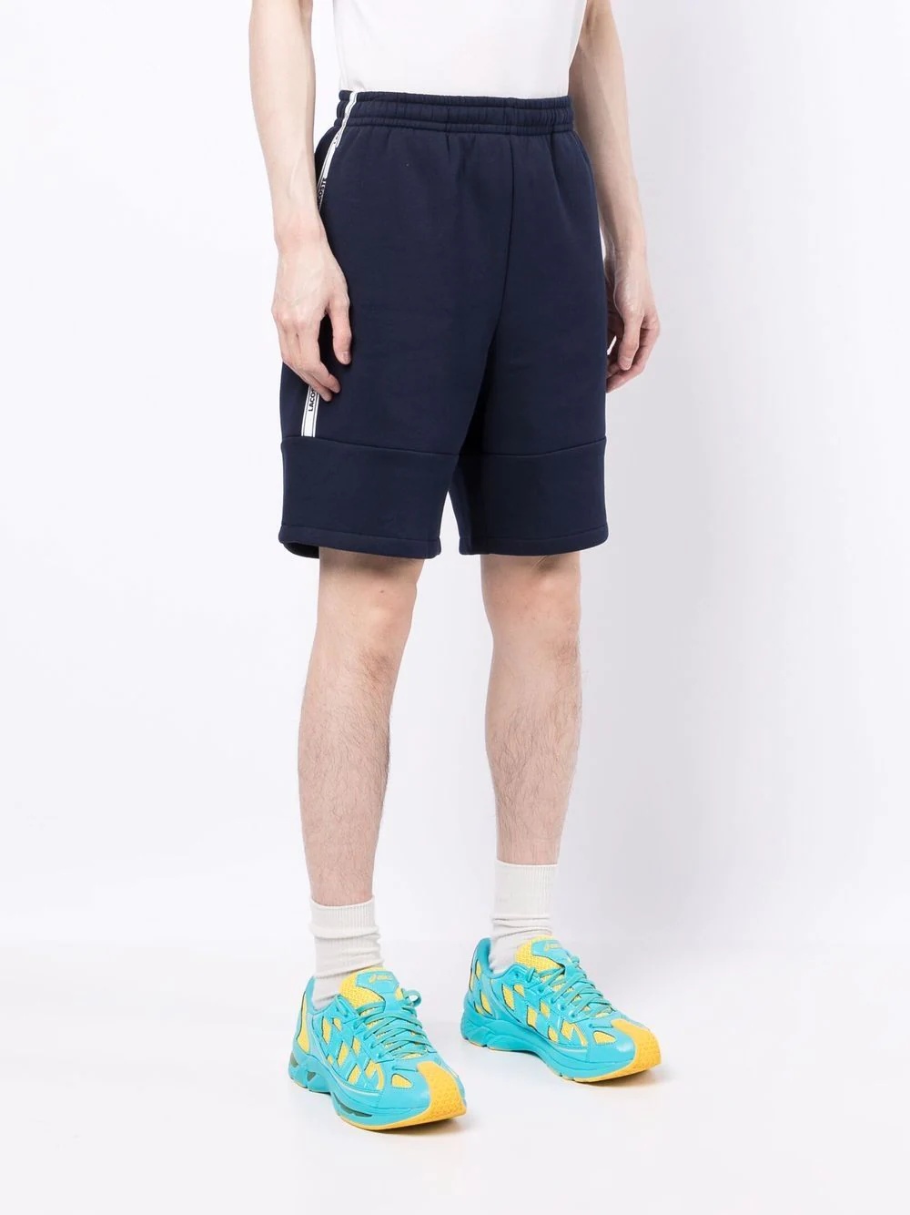 logo-stripe track shorts - 3