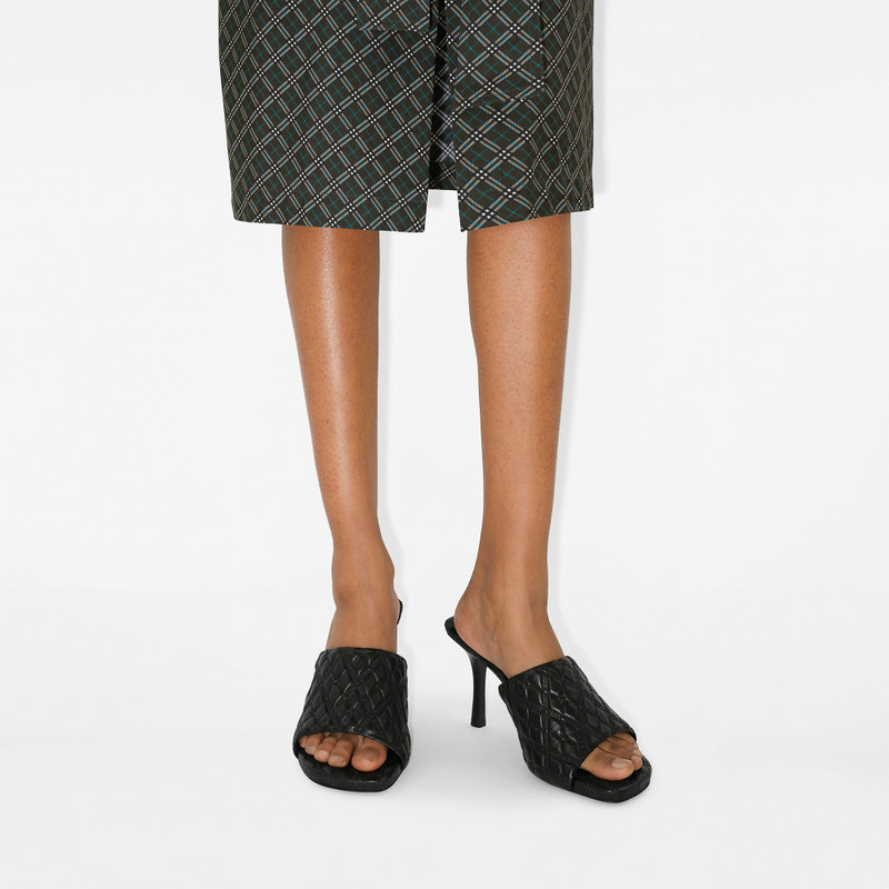 Leather Quilt Mules 7
