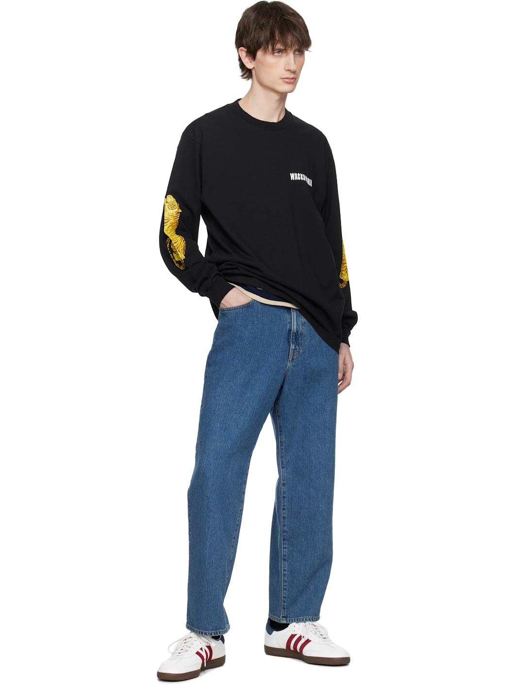 Blue Washed Jeans - 4