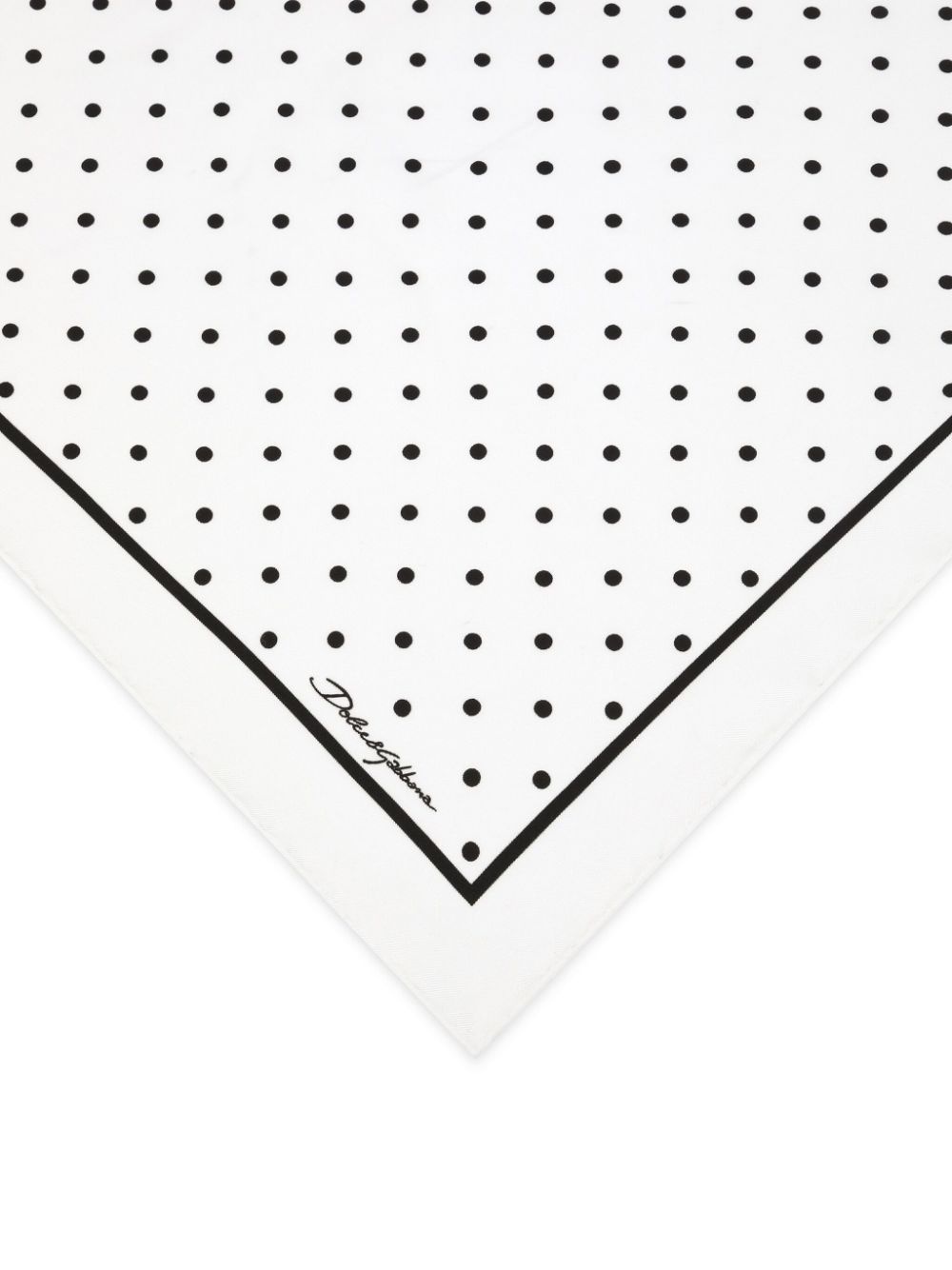 polka-dot silk scarf - 2