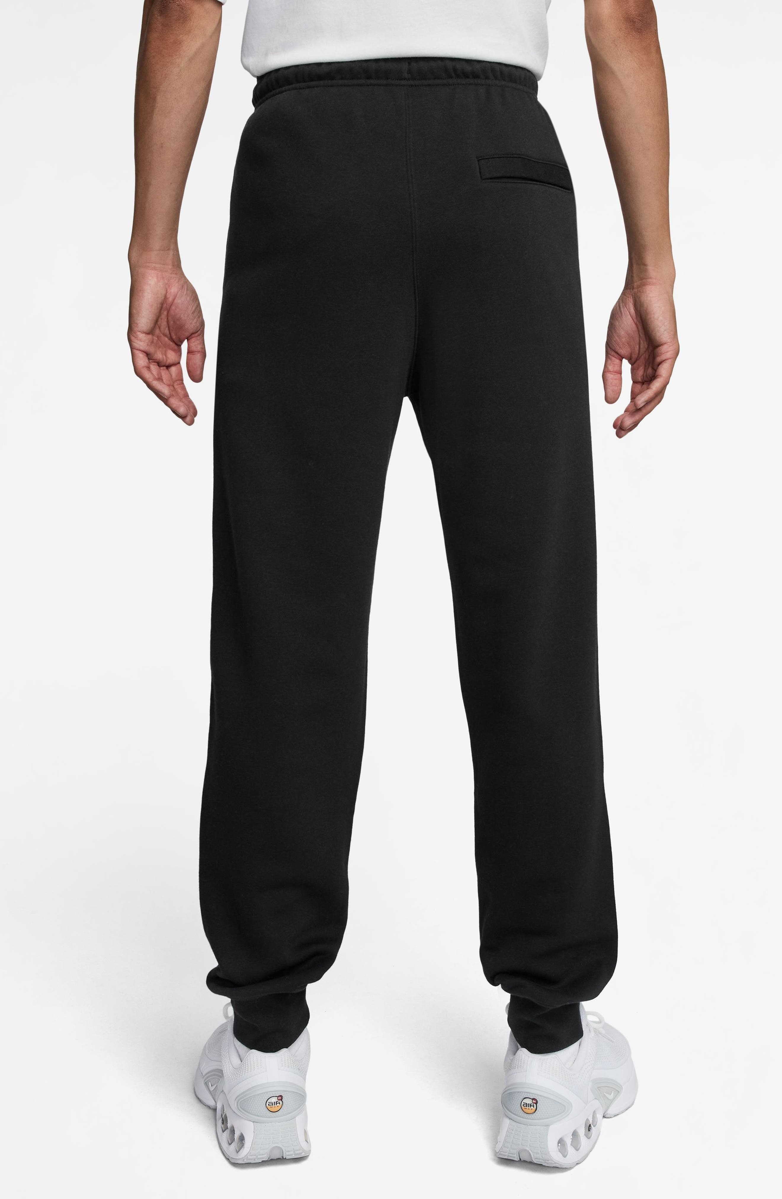 Nike Club Fleece Joggers in Black/White at Nordstrom - 2