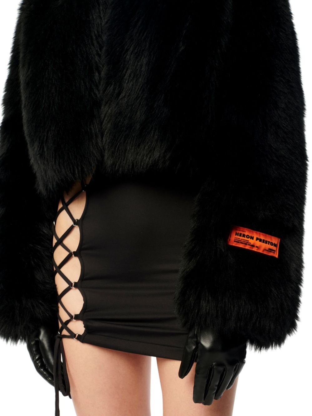 Faux Fur Crop Jacket - 5