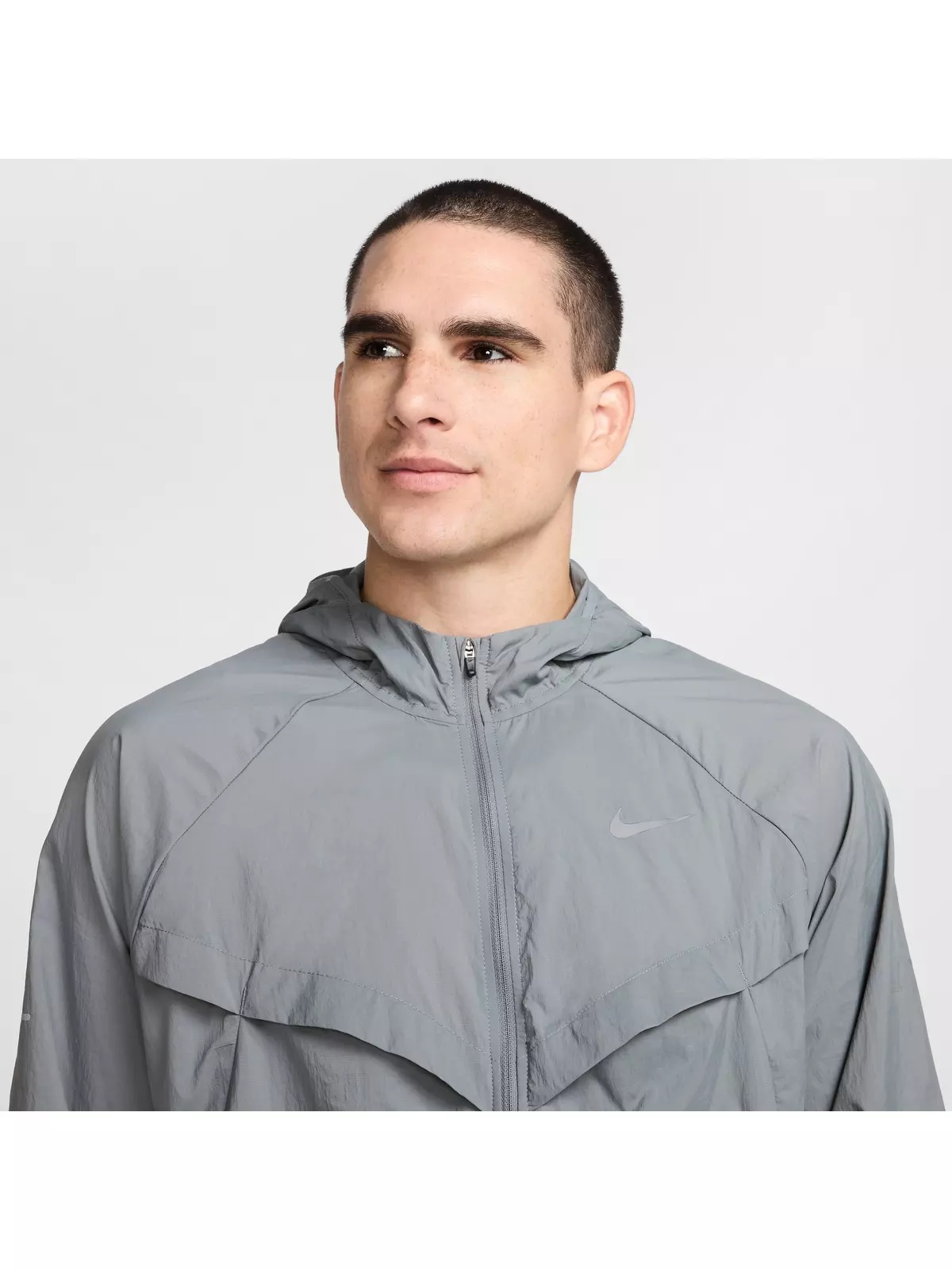 Men's Stride Repel UV Running Jacket - Grey - 3