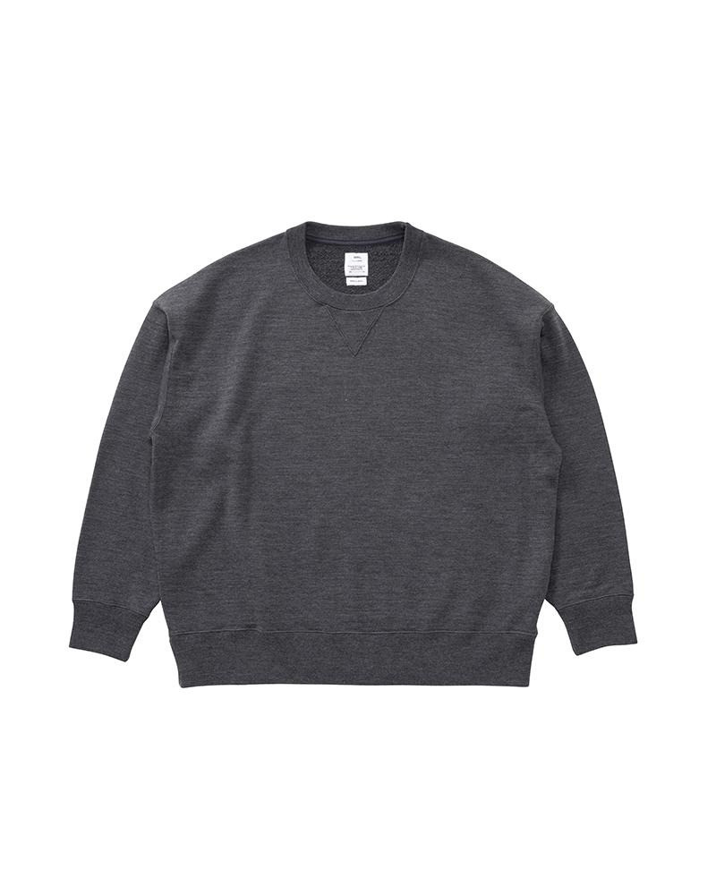 AMPLUS SWEAT L/S (SUPERFINE) W CHARCOAL 1