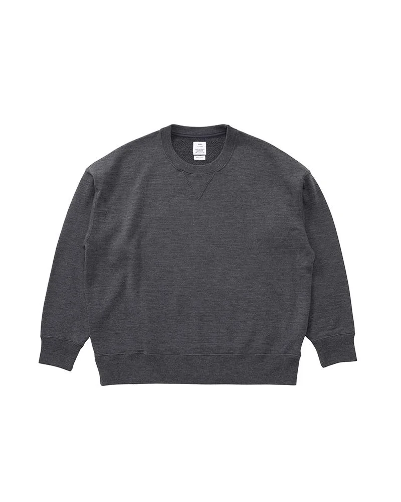AMPLUS SWEAT L/S (SUPERFINE) W CHARCOAL - 1