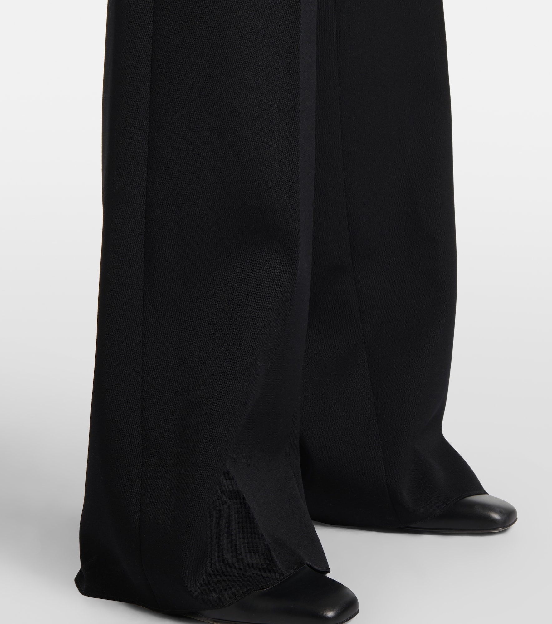 Grisaille virgin wool straight pants - 5