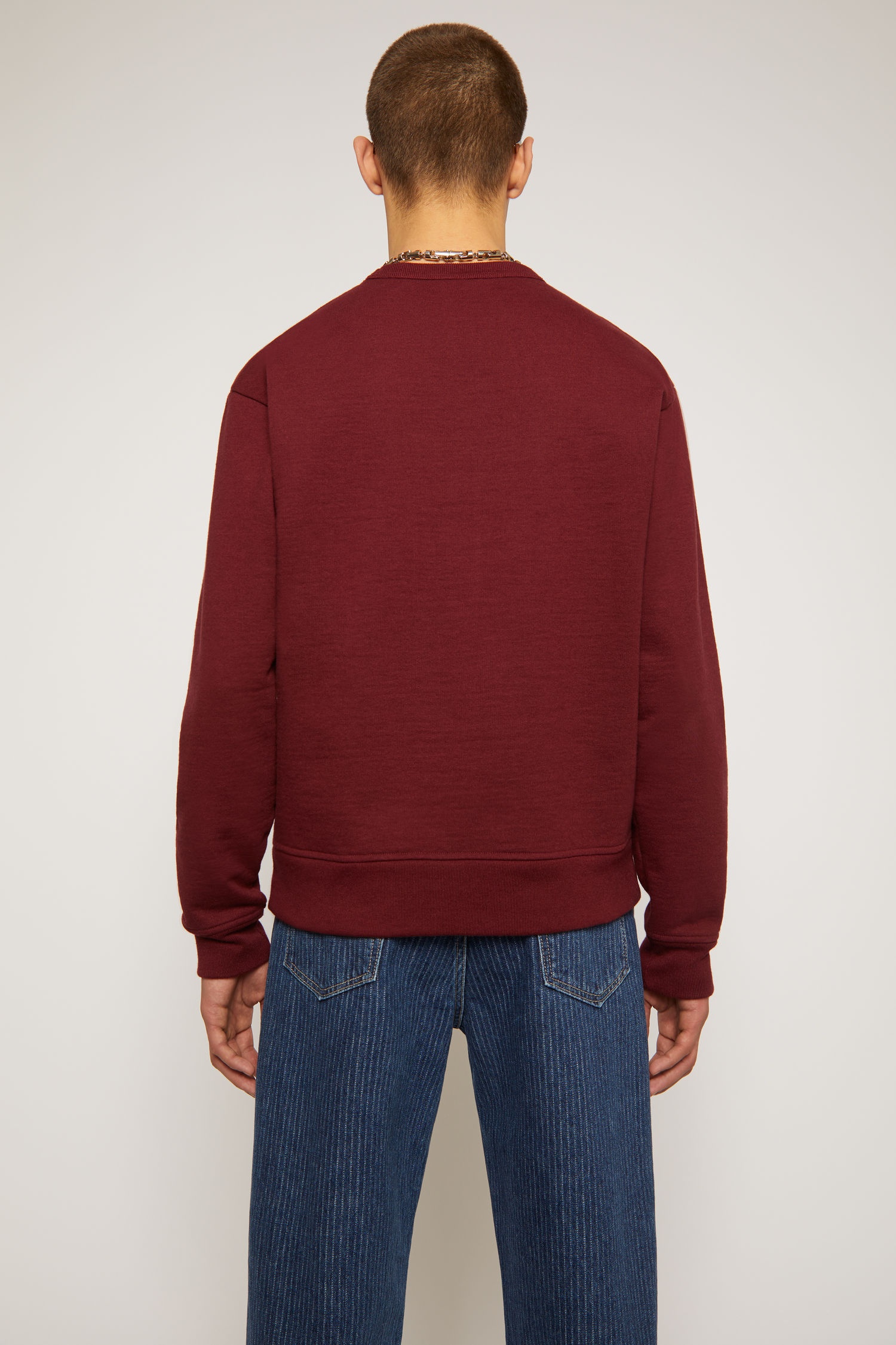 Classic fit sweatshirt rosewood red - 4