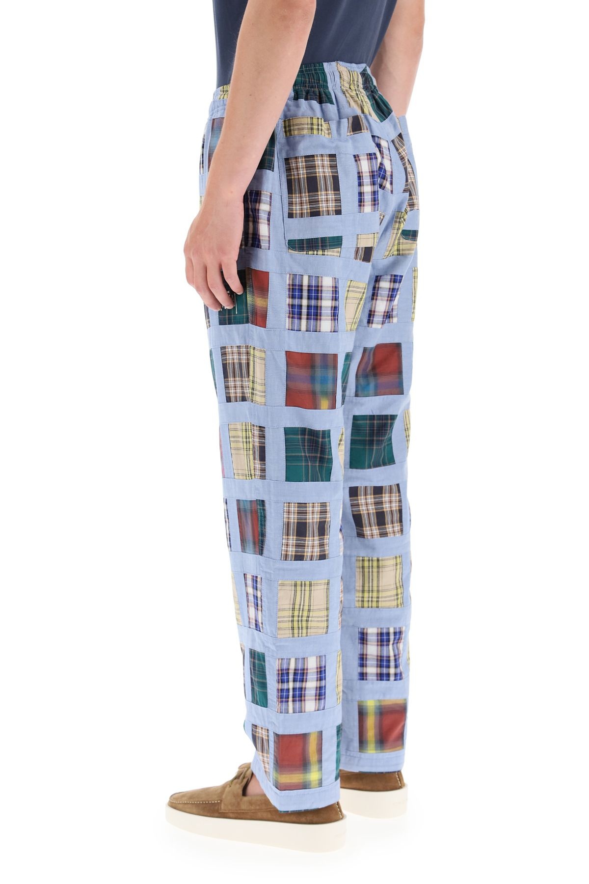 PATCHWORK MADRAS TROUSERS - 4