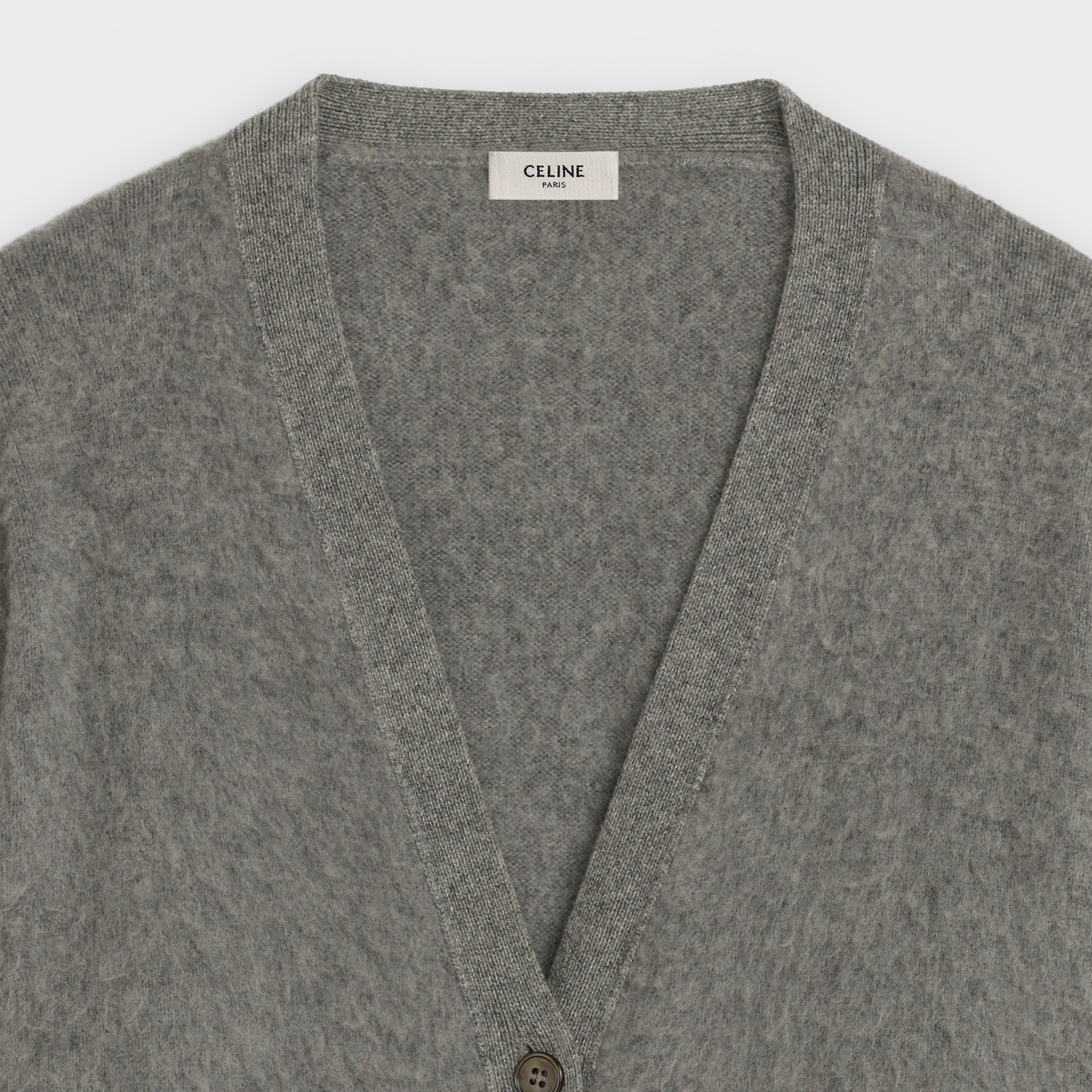 CARDIGAN IN BRUSHED CASHMERE - 3