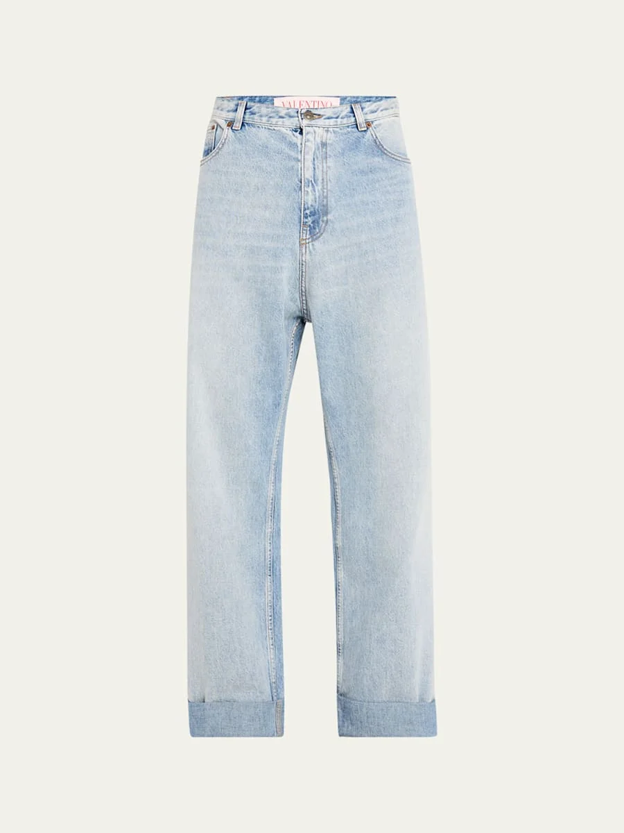 Men's Wide-Leg Denim Jeans - 1