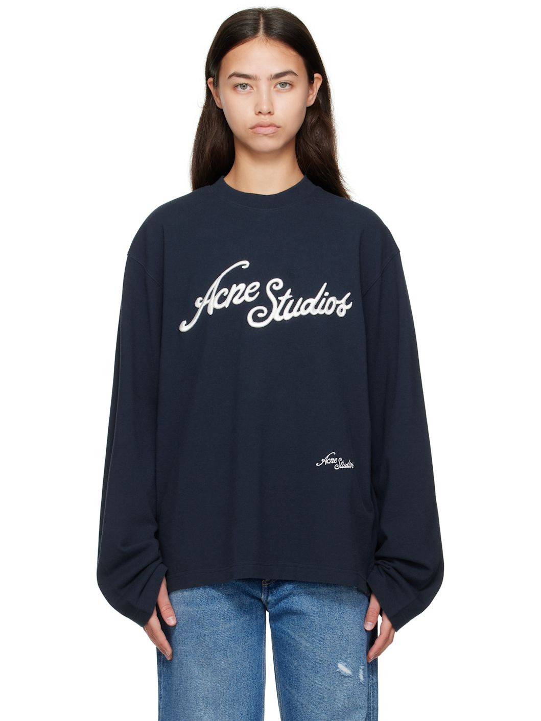 Navy Logo Relaxed Fit T-shirt - 1