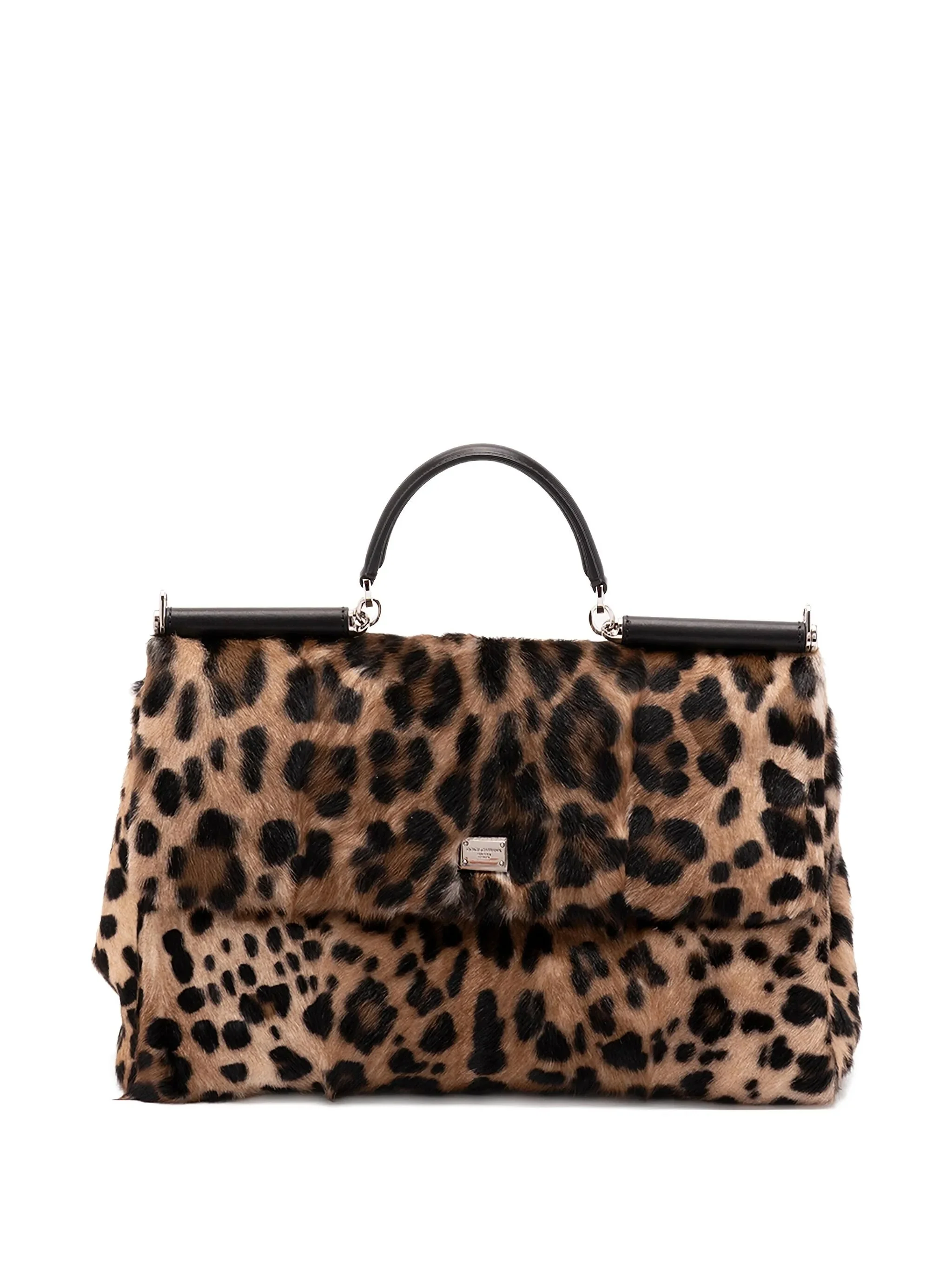 leopard-print tote bag - 1