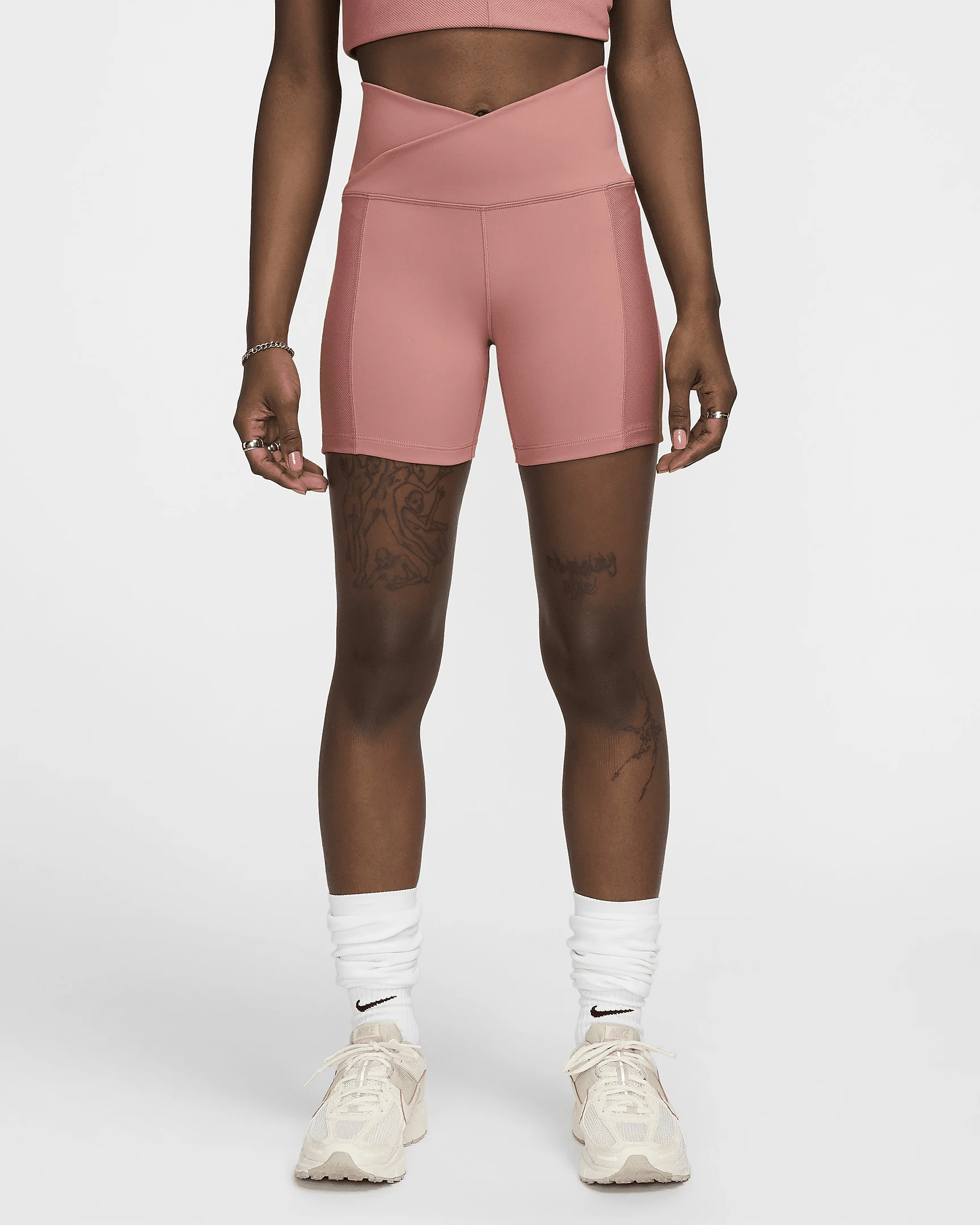 Nike One Wrap Women's High-Waisted 5" Biker Shorts - 1