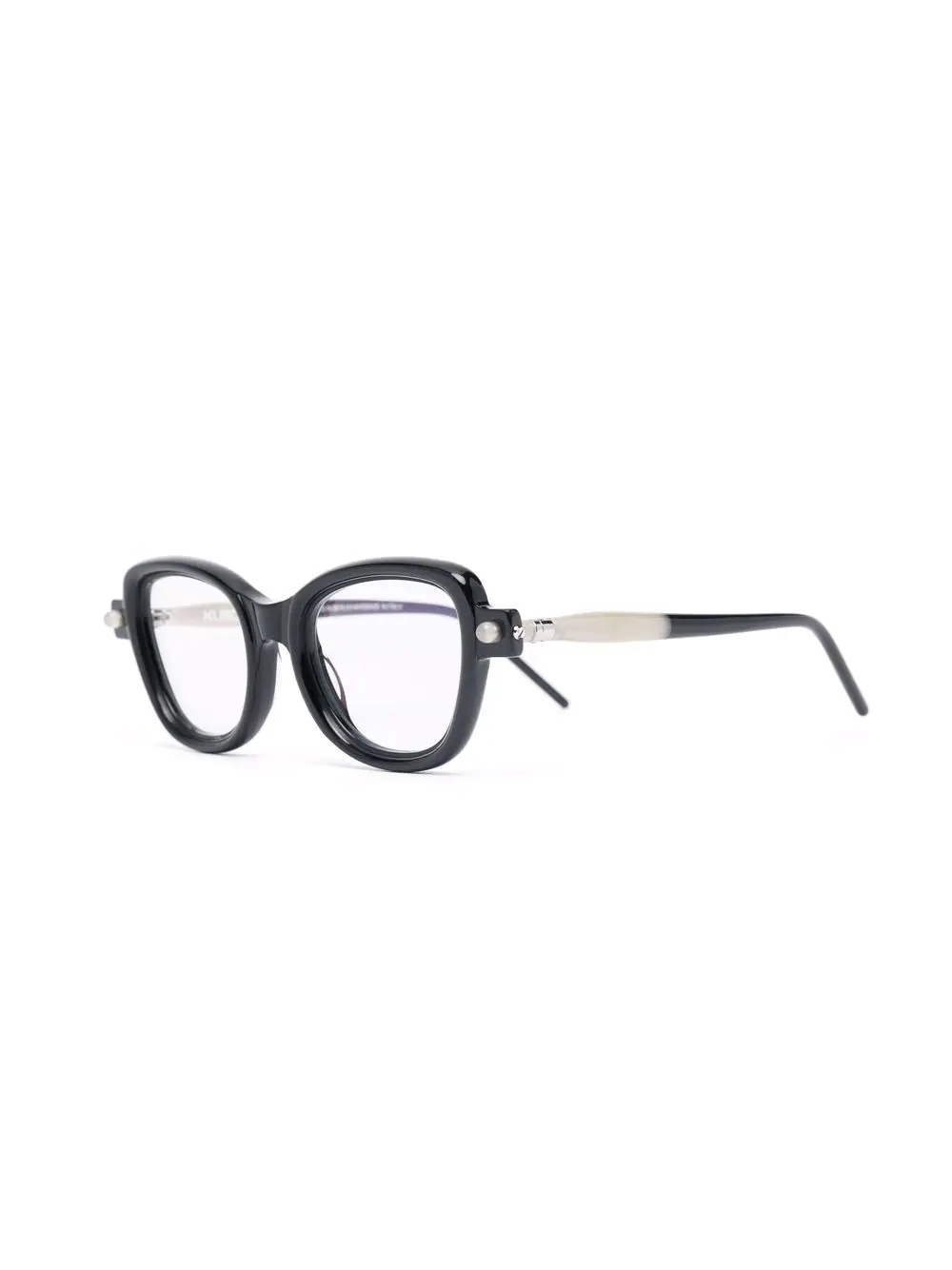 two-tone square-frame glasses - 2