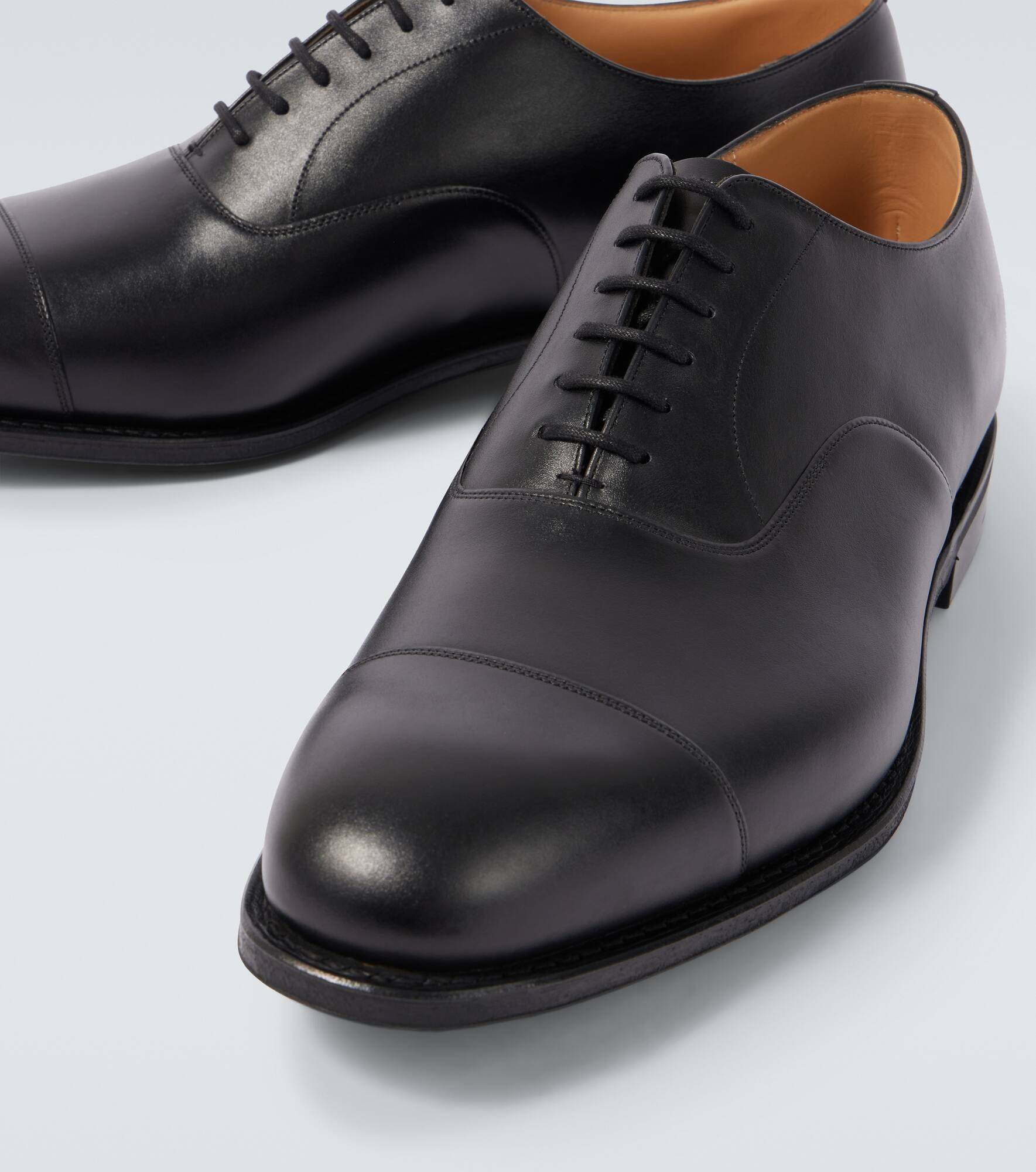 Consul leather lace-up Oxford shoes - 3