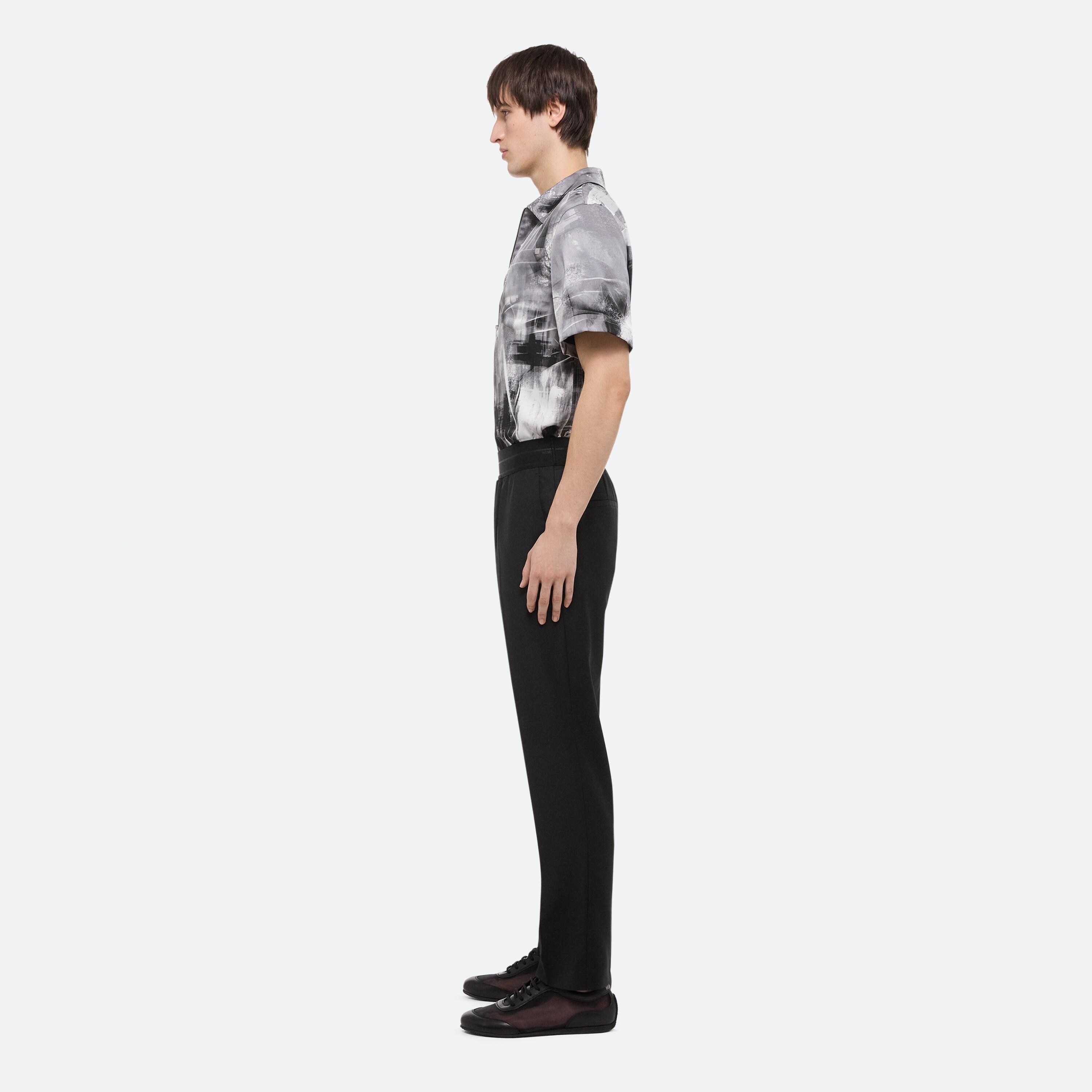 TAPERED WOOL TROUSERS - 4