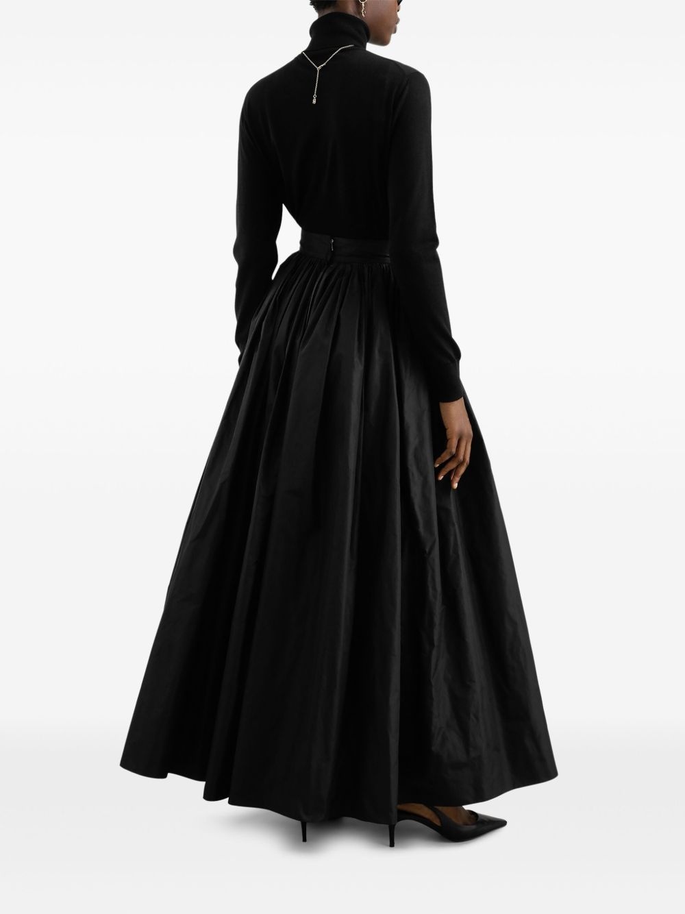 taffeta circle maxi skirt - 3