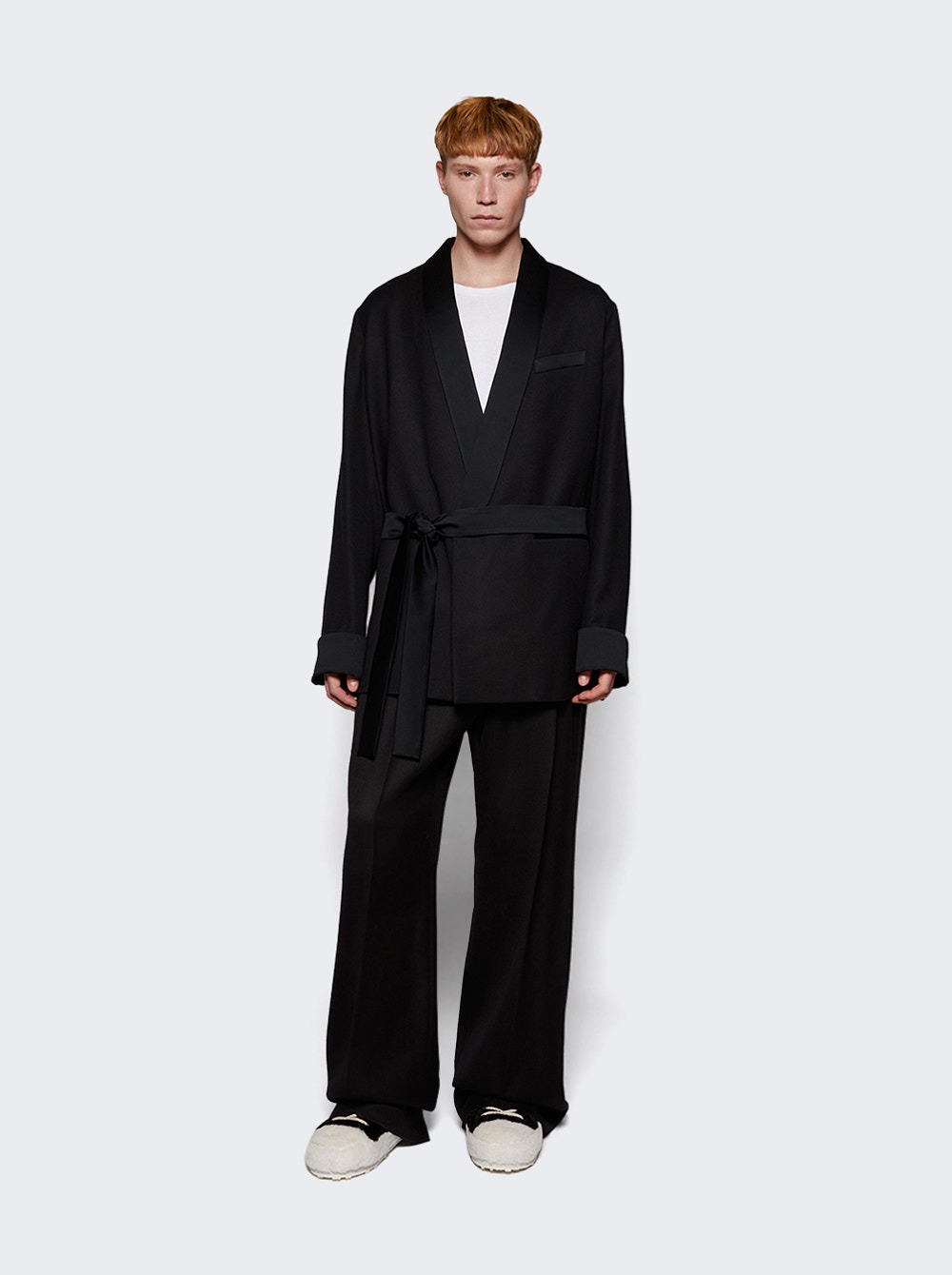 Double Pleated Pant Black - 2