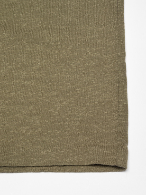 Roy Heavy Slub T-Shirt Olive - 4