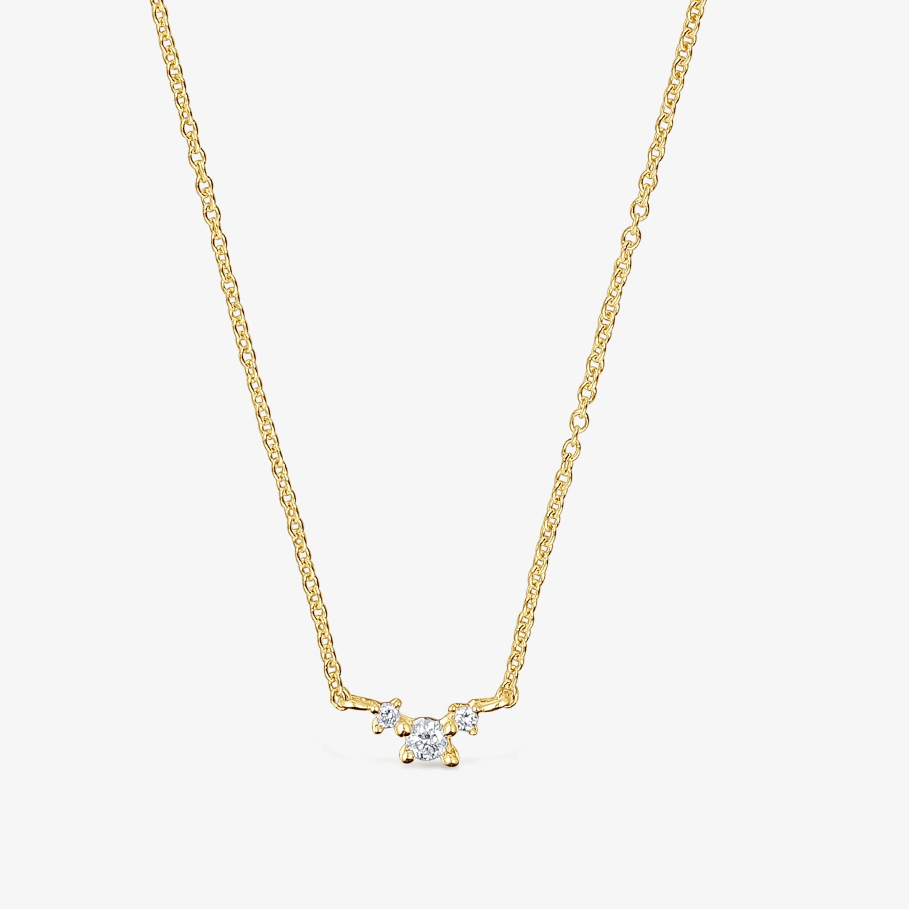 18K solid gold Necklace with diamonds Les Classiques - 1