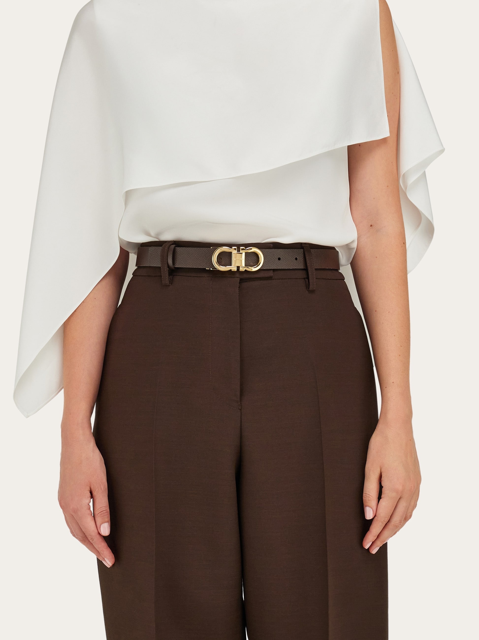 Adjustable and reversible Gancini belt - 4
