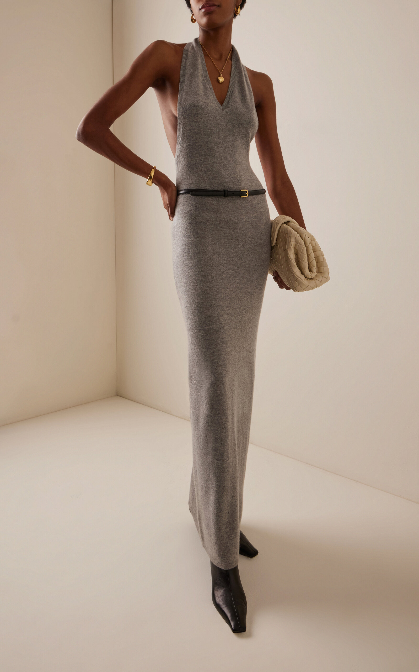 Shaya Cashmere Sweater Dress grey - 2