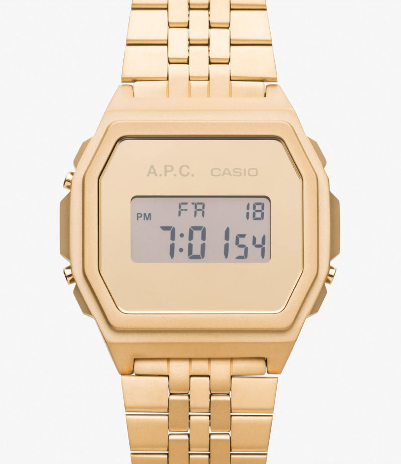 GOLD CASIO X A.P.C. WATCH 3