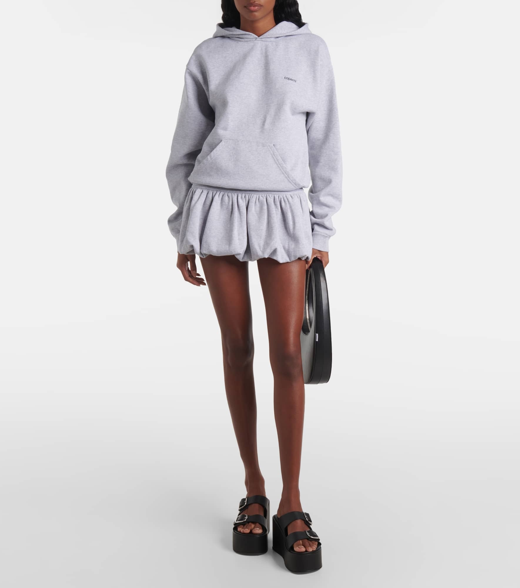 Basque logo cotton-blend jersey minidress - 2