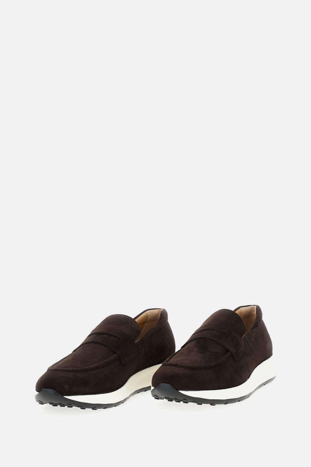 RED HOT SPORTY LOAFER IN SUEDE LEATHER - 2
