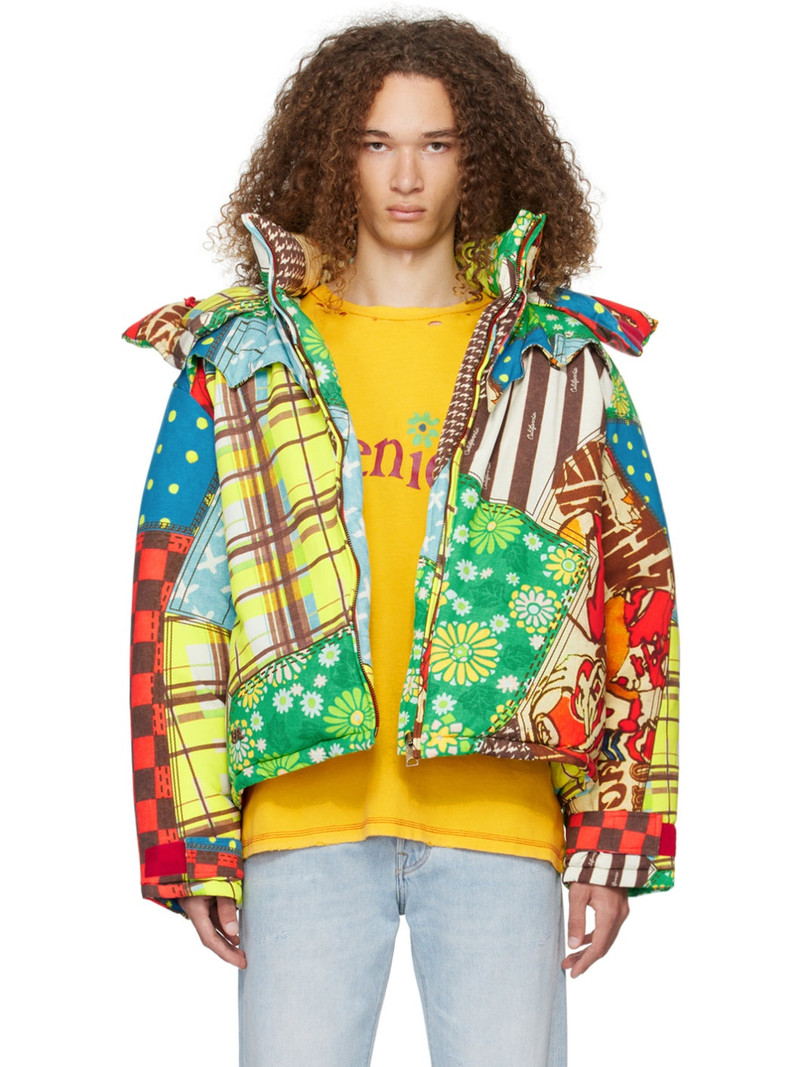 Multicolor Cowboy Snowboard Down Jacket 1