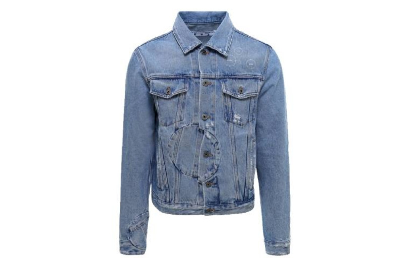 Off-White Off-White Arrow Twist Denim Jacket 'Cobalt Blue/White' OMYE067R21DEN0024701 outlook