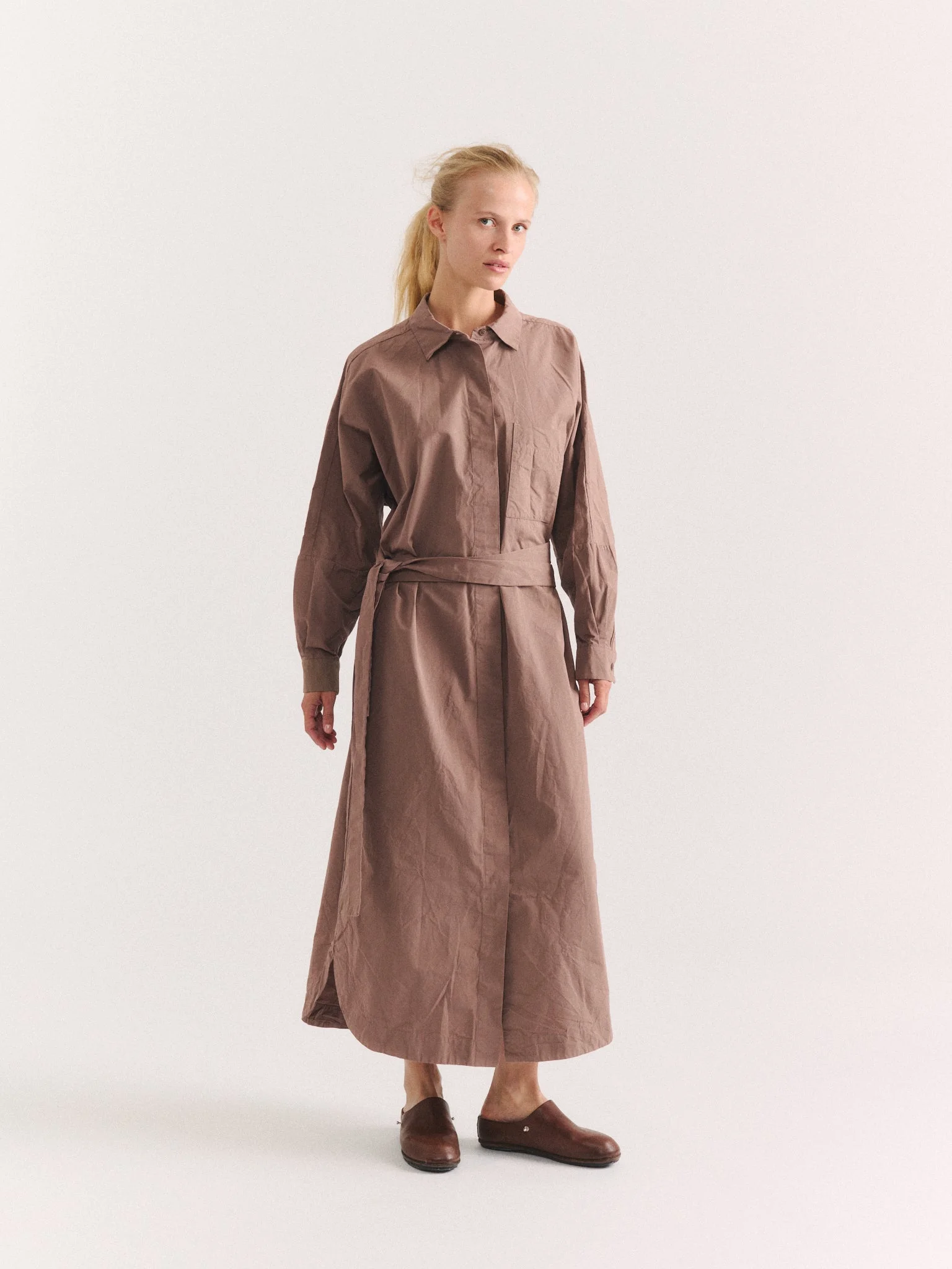WAGA LS DRESS - PAPER COT - CLAY - 1