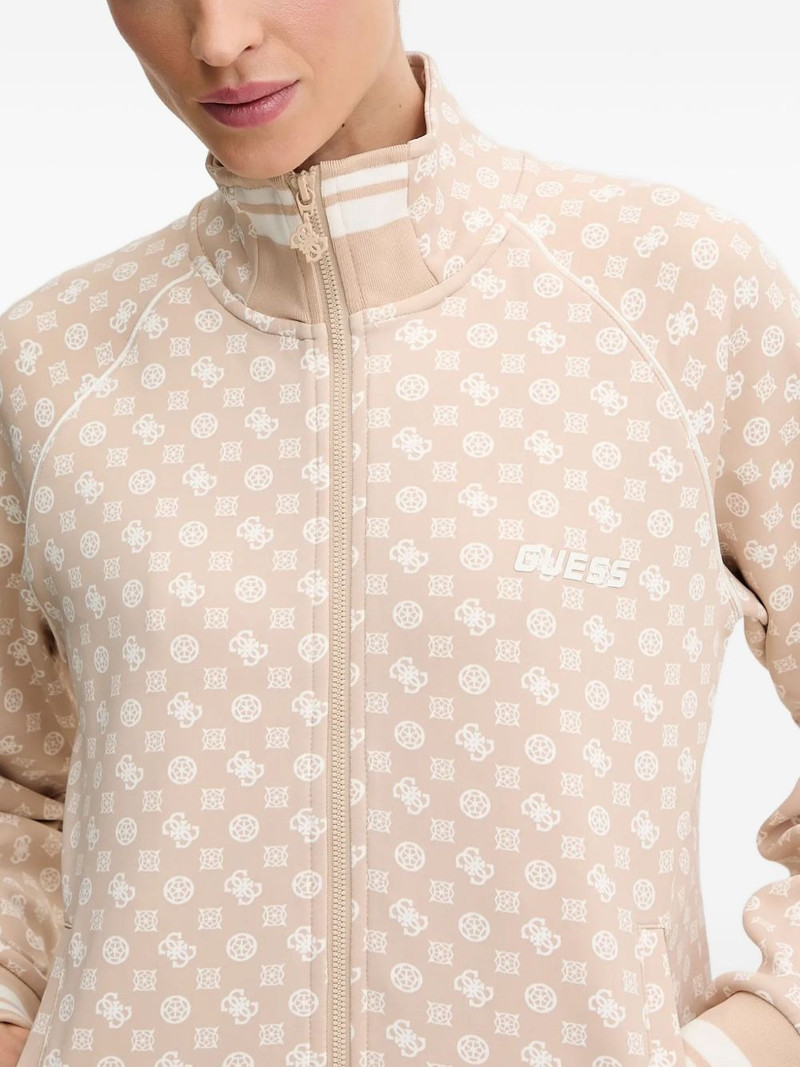 zip-up patterned sweatshirt 4