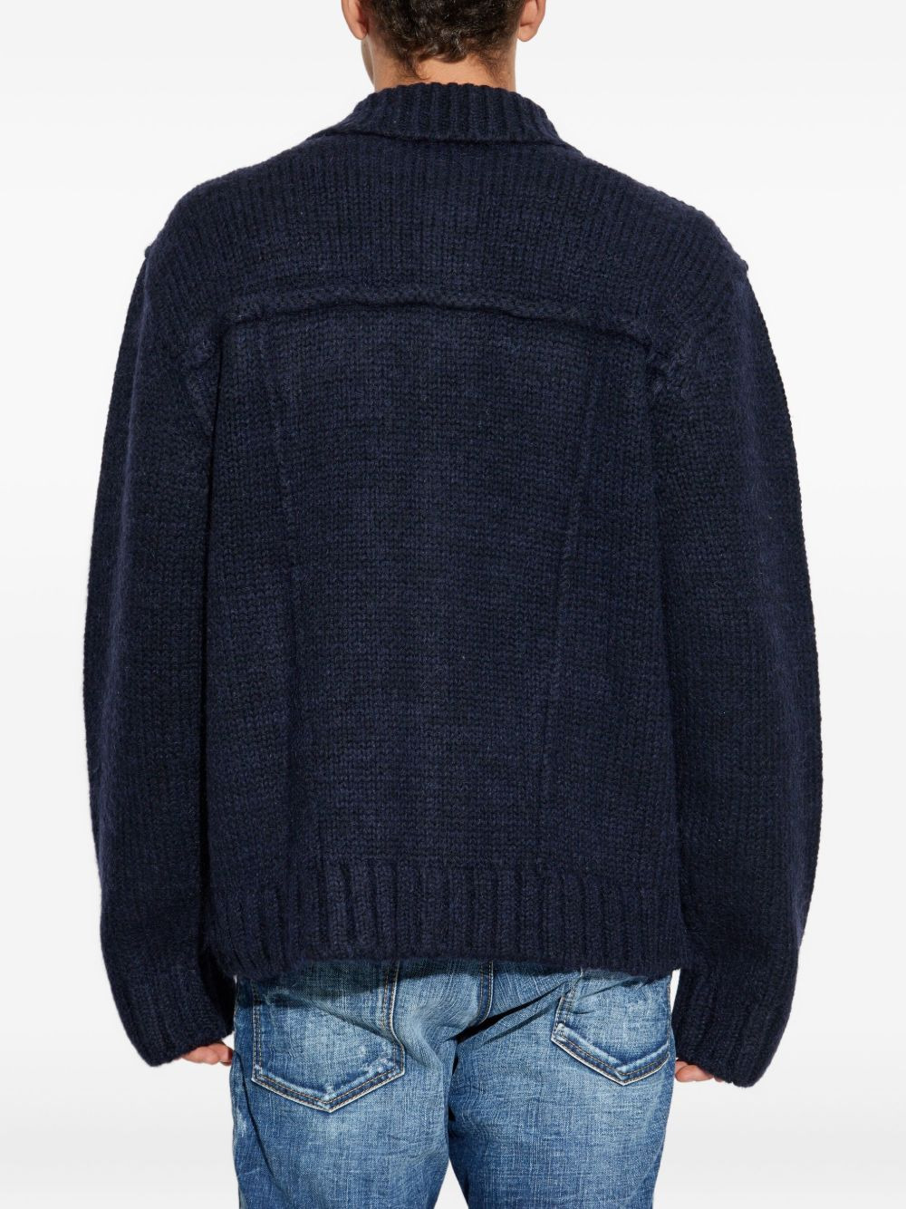 logo-detail cardigan - 4