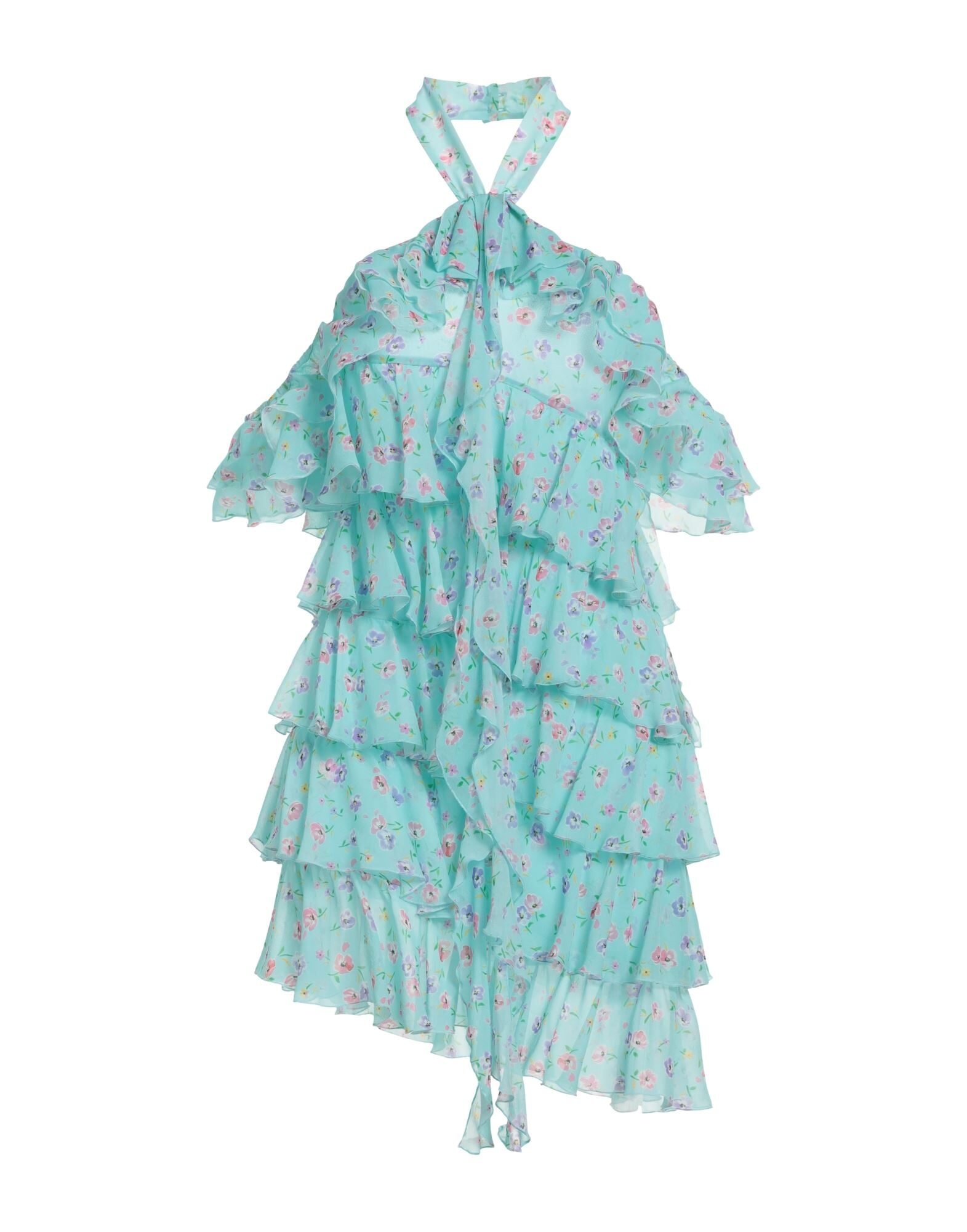 Turquoise Women's Short Dress - 1
