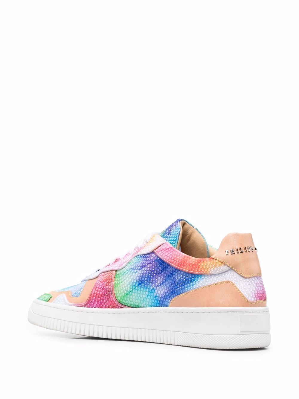 tie dye low-top sneakers - 3