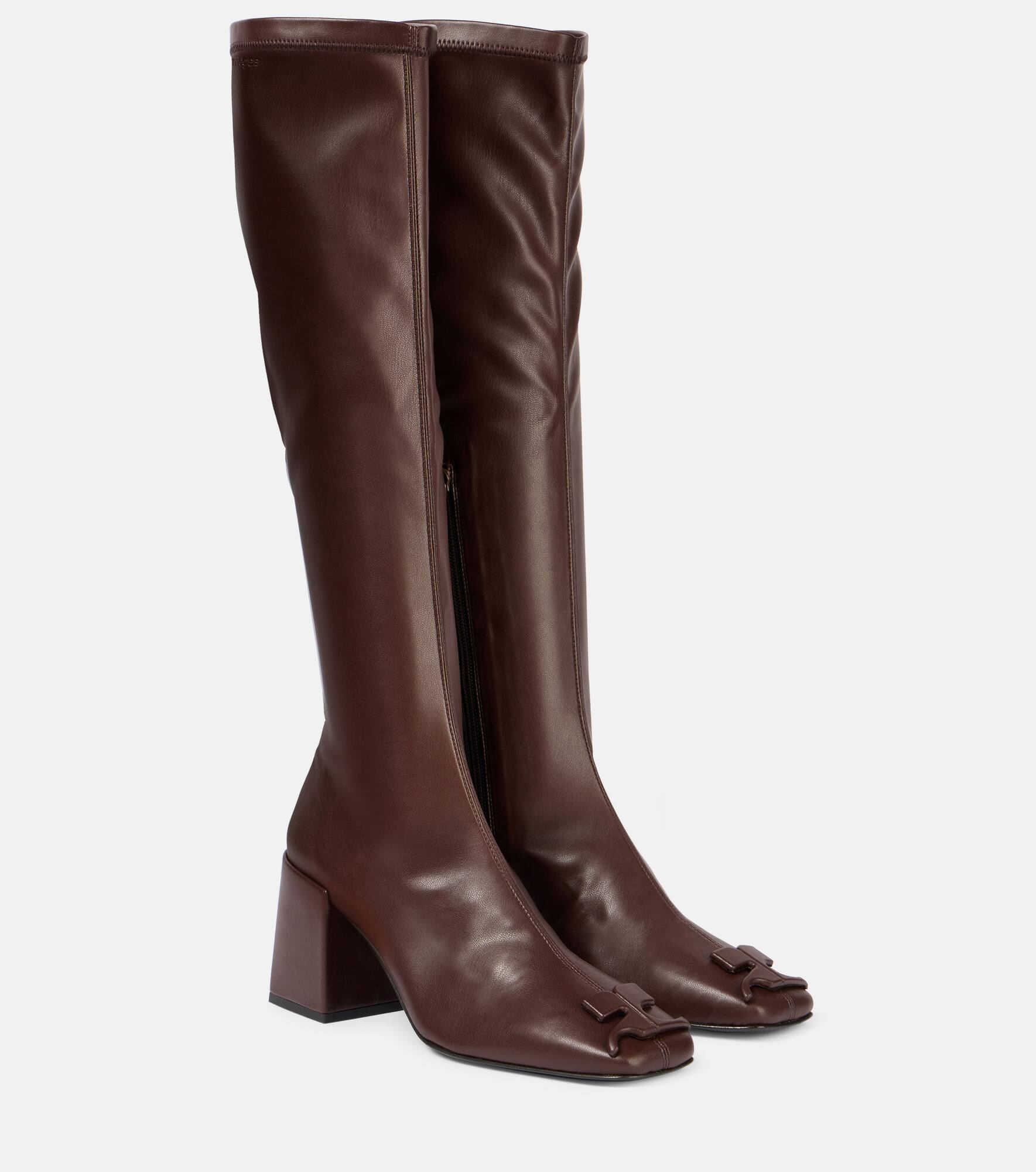 Reedition faux leather knee-high boots - 1
