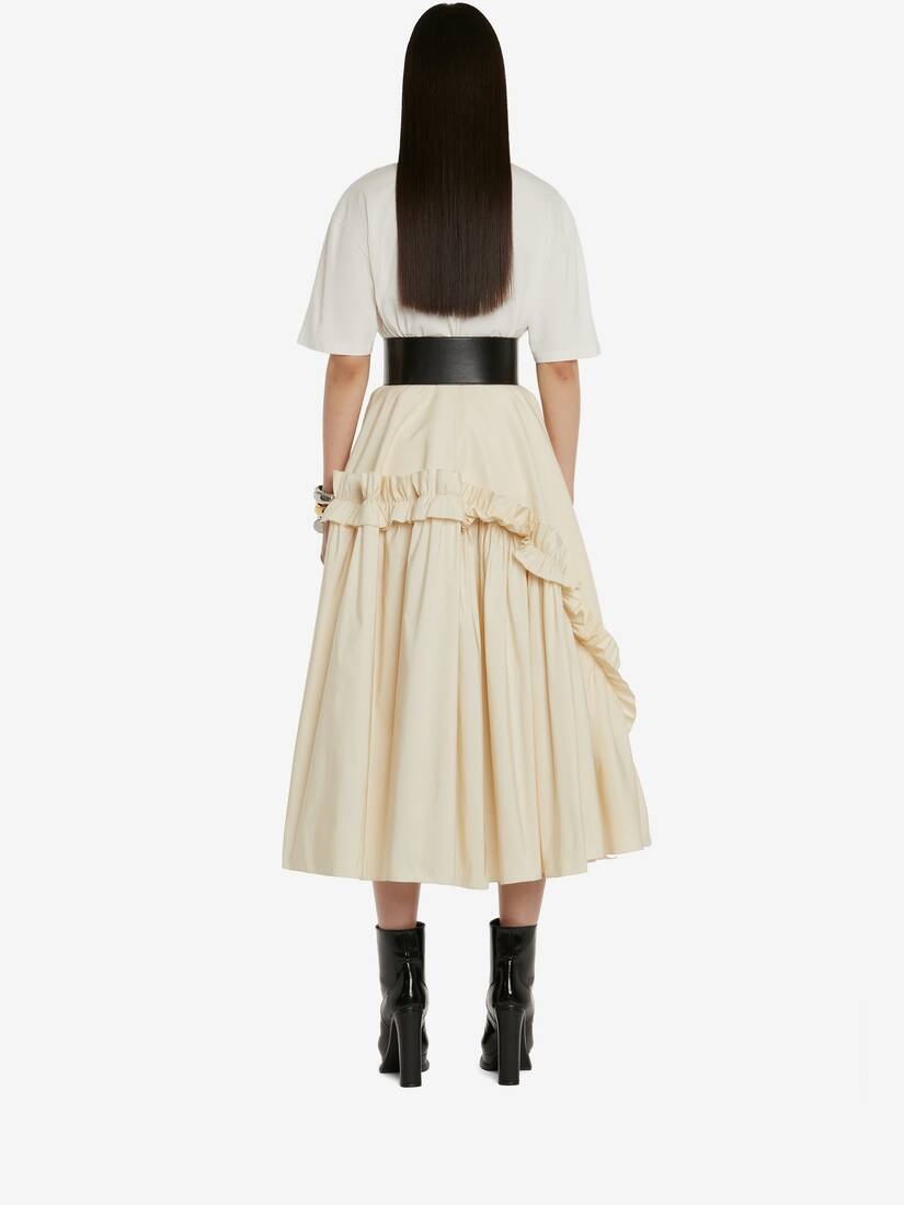 Women's McQueen Graffiti T-shirt in Calico - 4