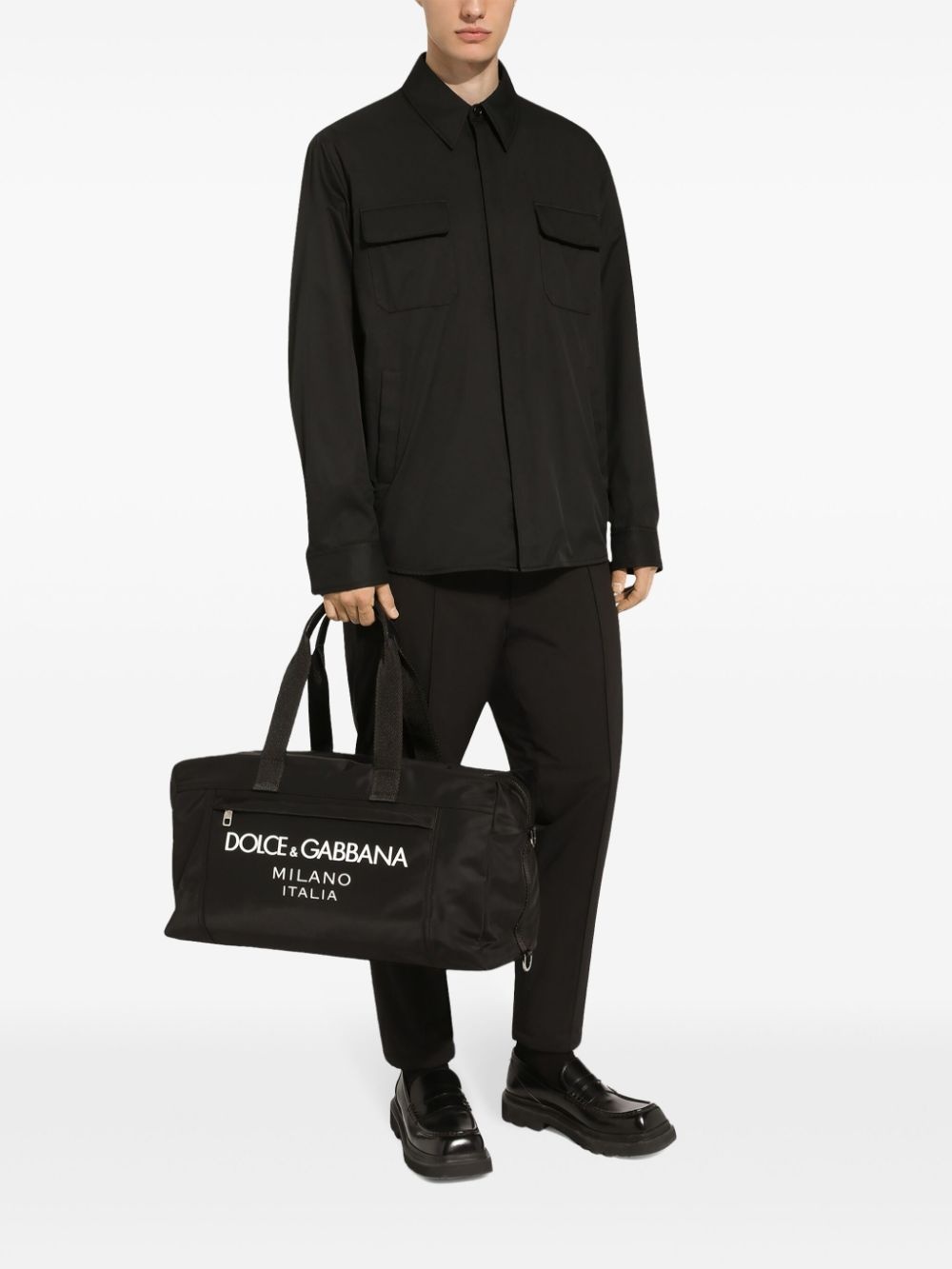 logo-print holdall - 2