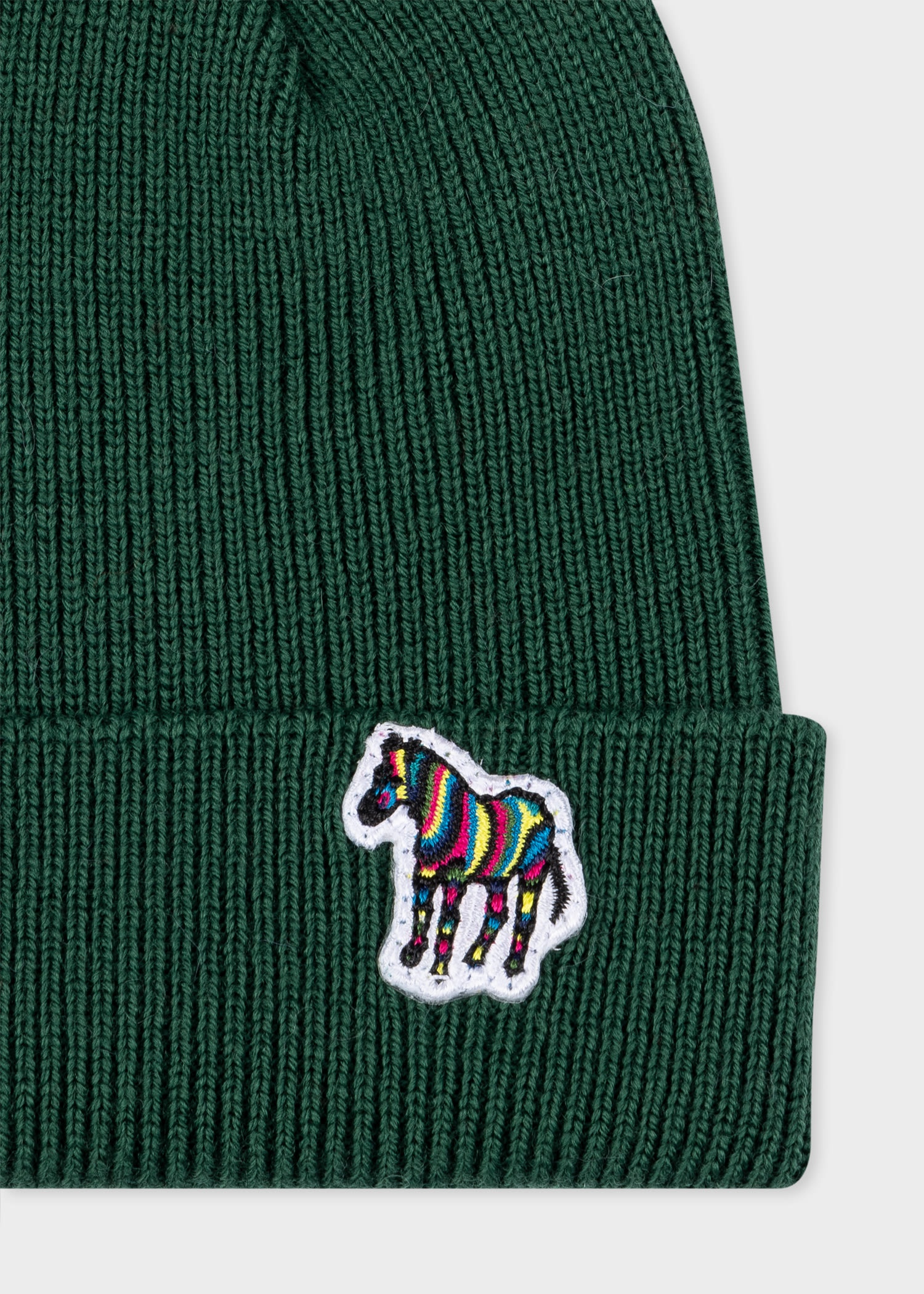 Wool Zebra Logo Beanie Hat - 2