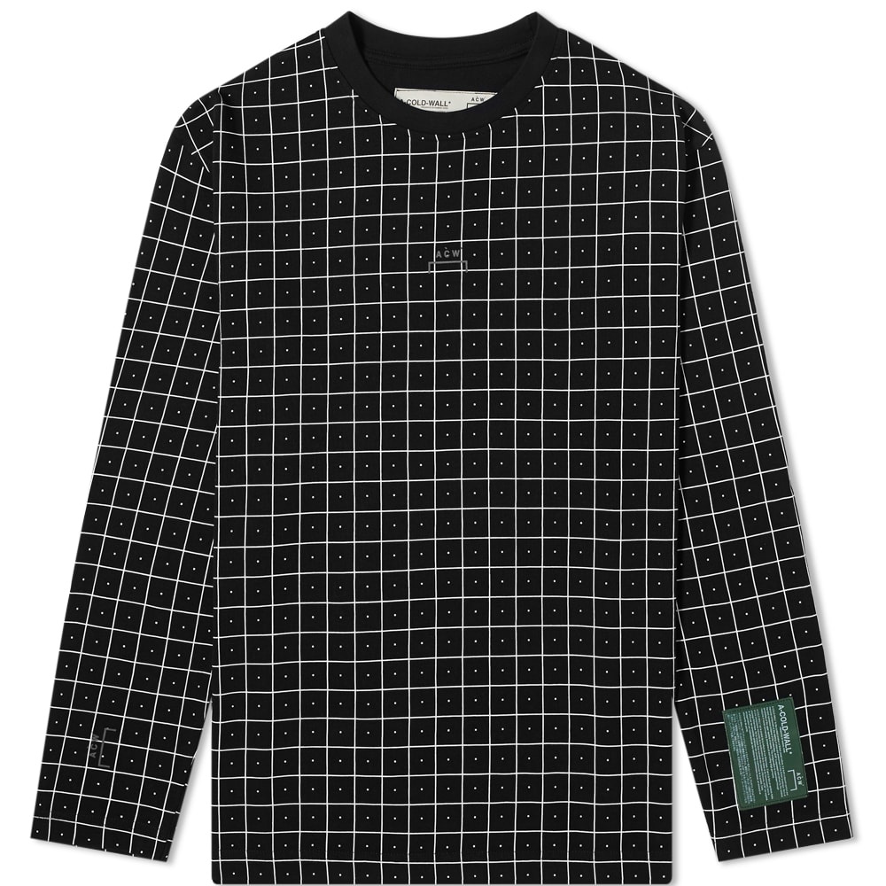 A-COLD-WALL* Long Sleeve Grid Tee - 1