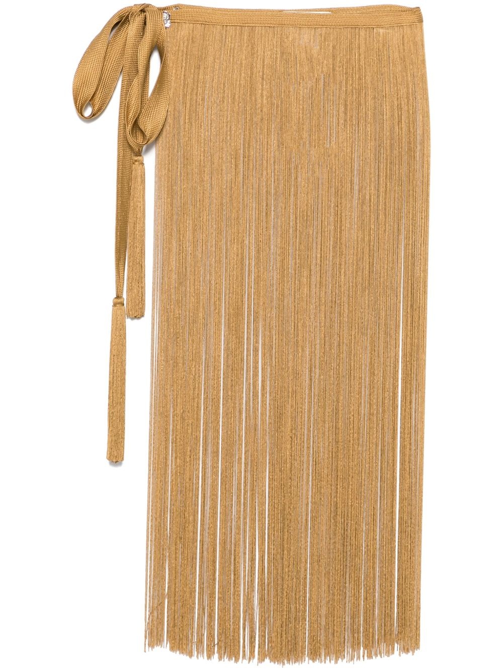 fringed mini skirt - 1