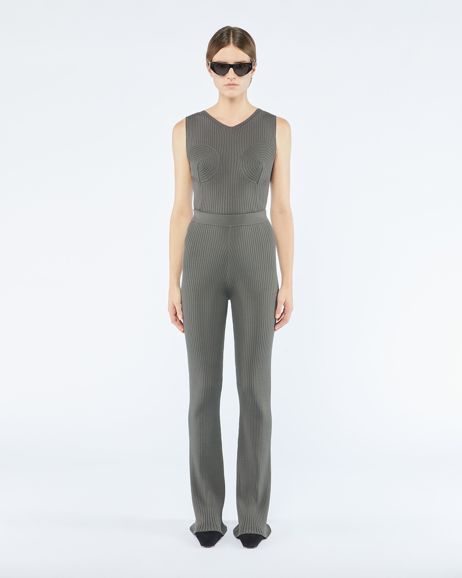 ALEA - Ribbed pants - Asphalt - 3
