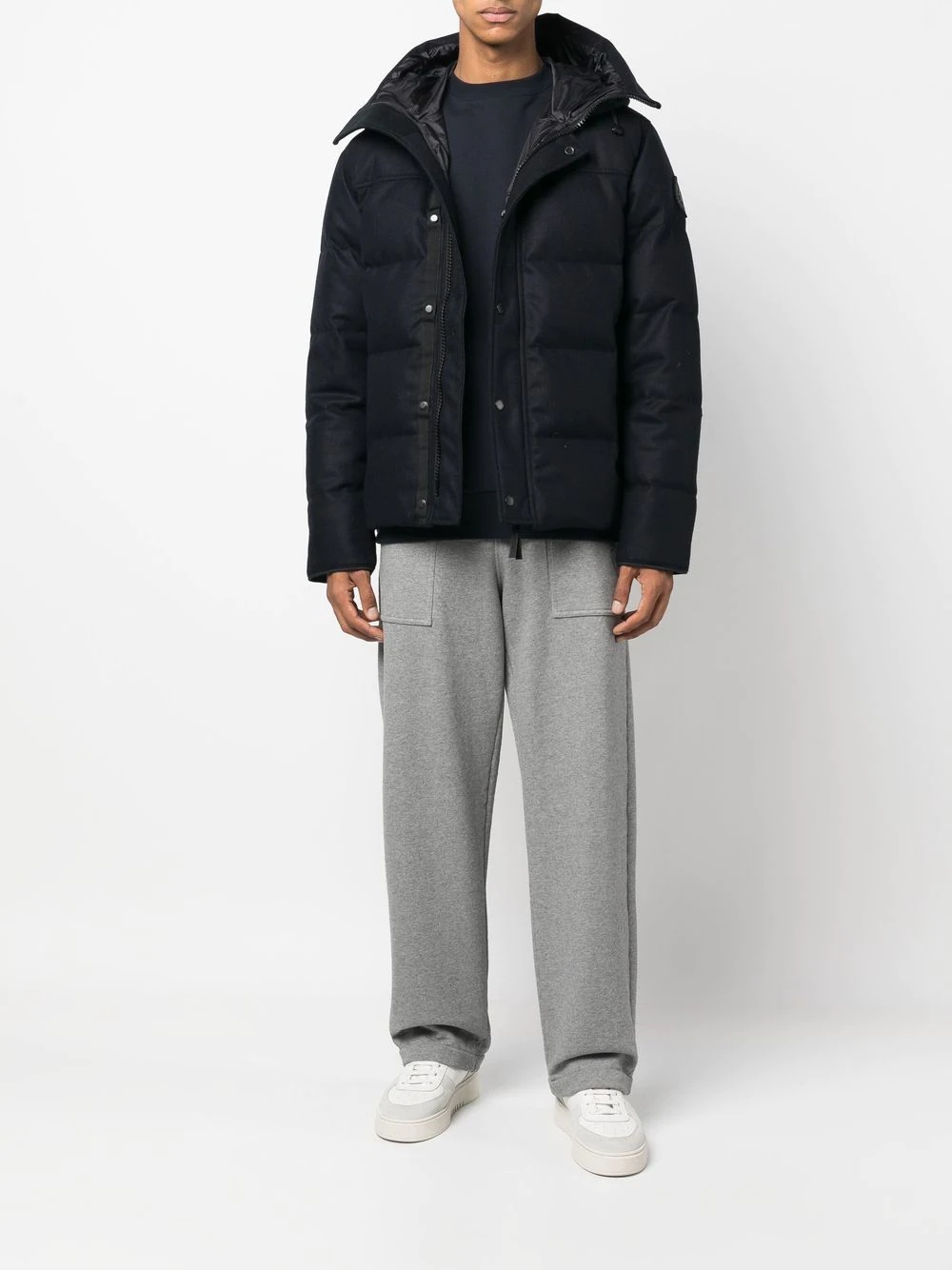 padded down hooded jacket - 2