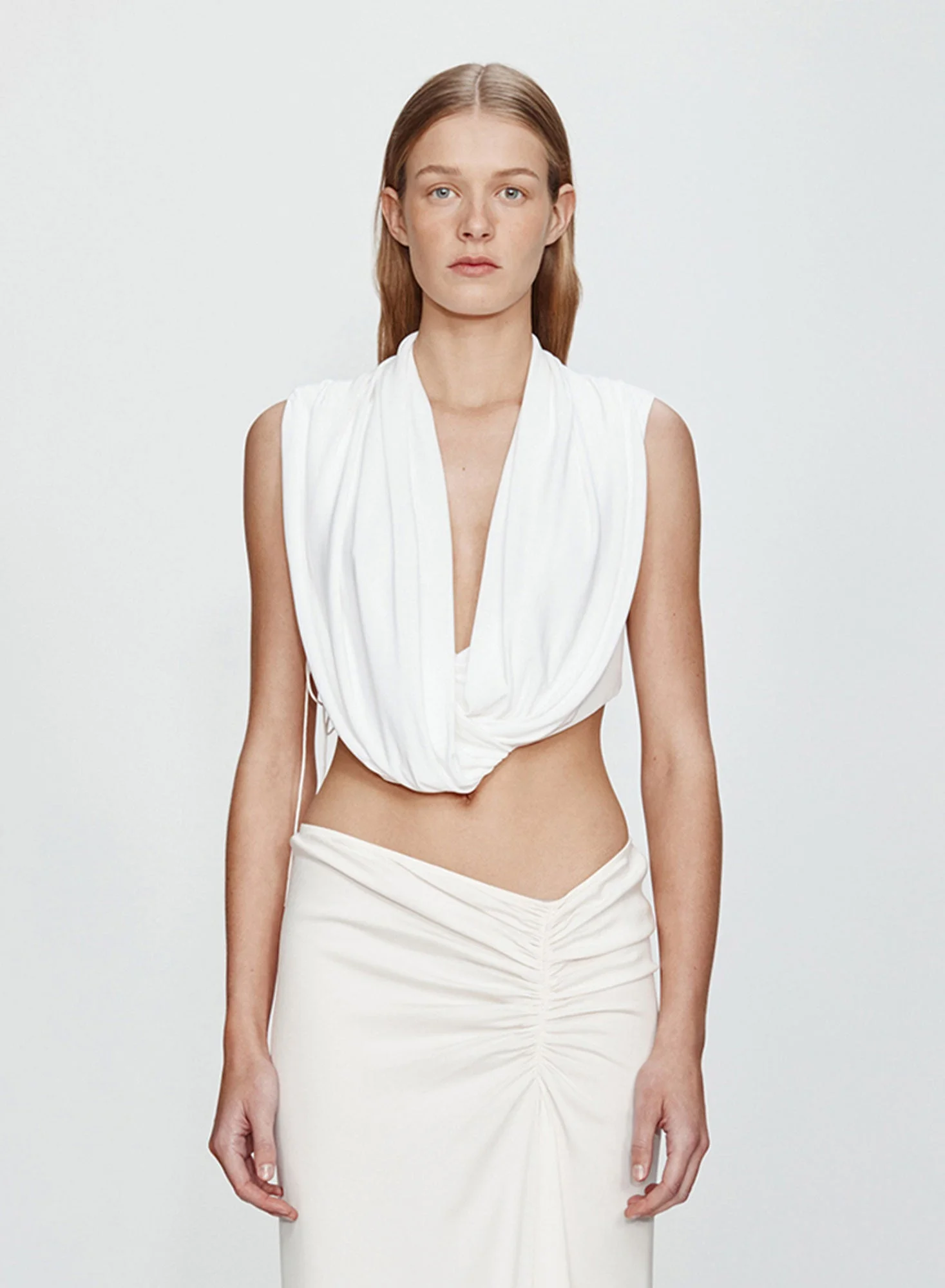 Interlock Jersey Drape Top - 1