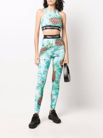 PHILIPP PLEIN pineapple skied leggings outlook