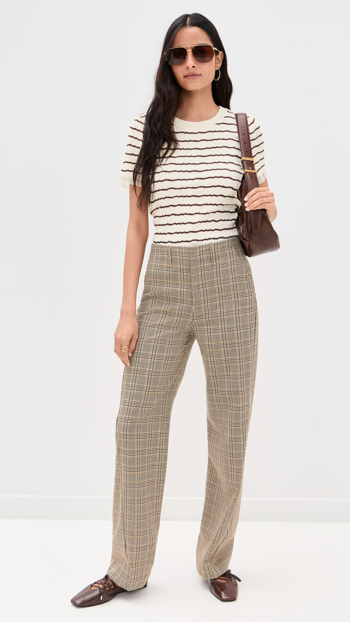 Shea Plaid Pants - 4