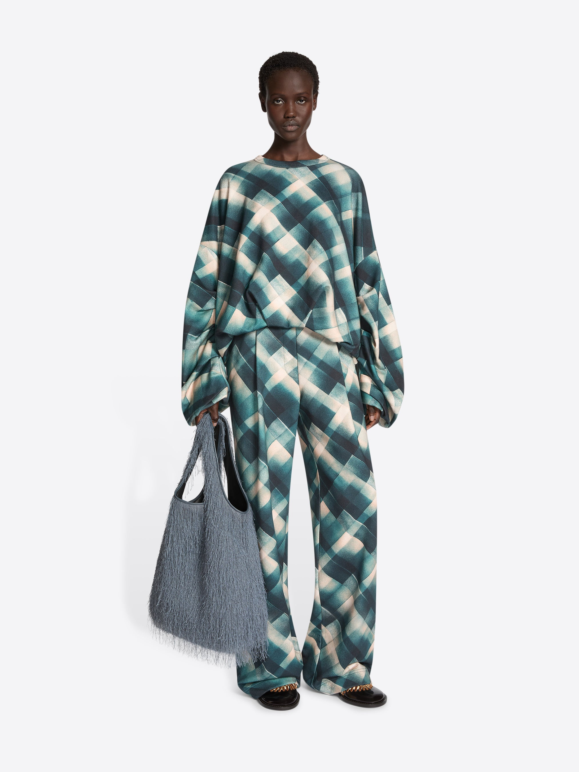 DRAPED SWEATSHIRT - 2