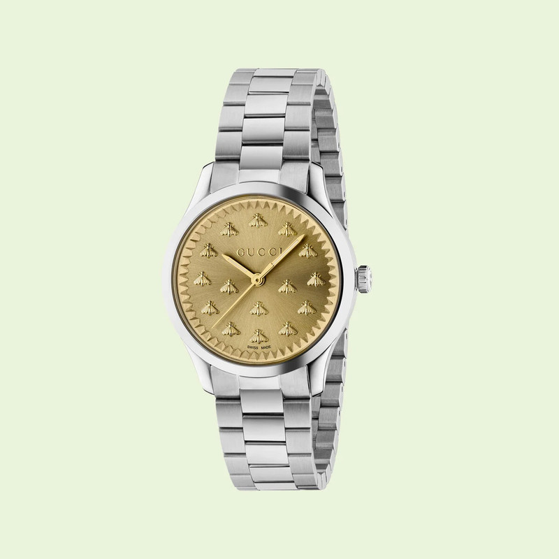 G-Timeless watch with bees, 32 mm 1