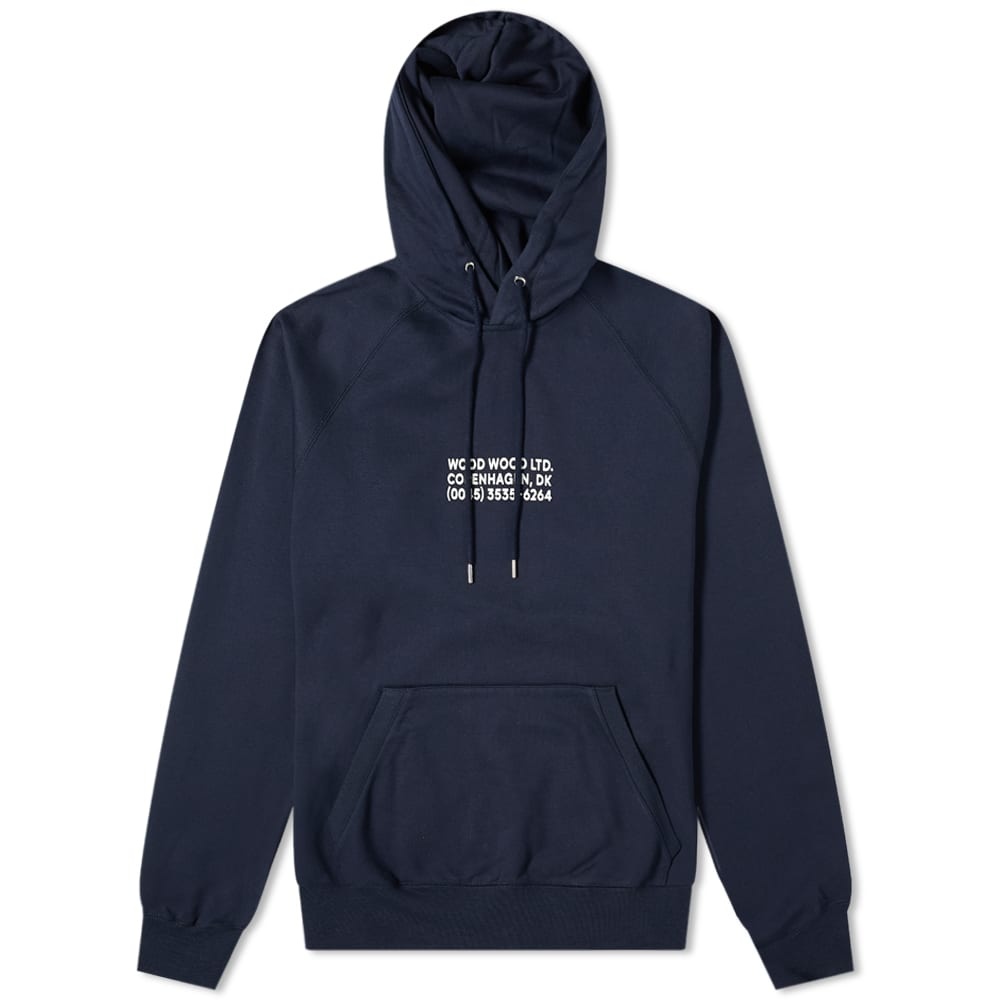 Wood Wood Fred Chest Logo Hoody - 1